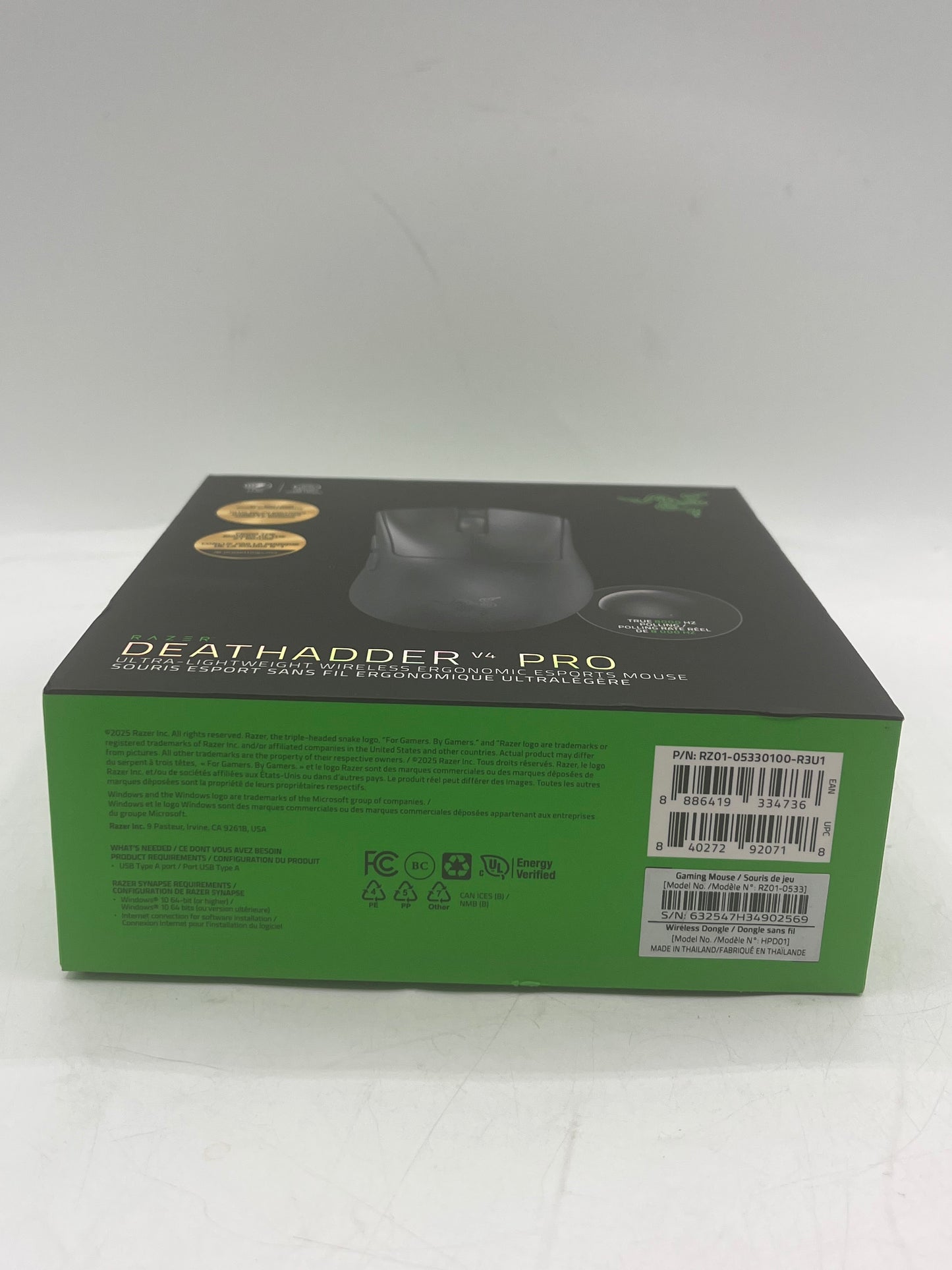 Razer DeathAdder V4 Pro Wireless Esports Gaming Mouse - Black