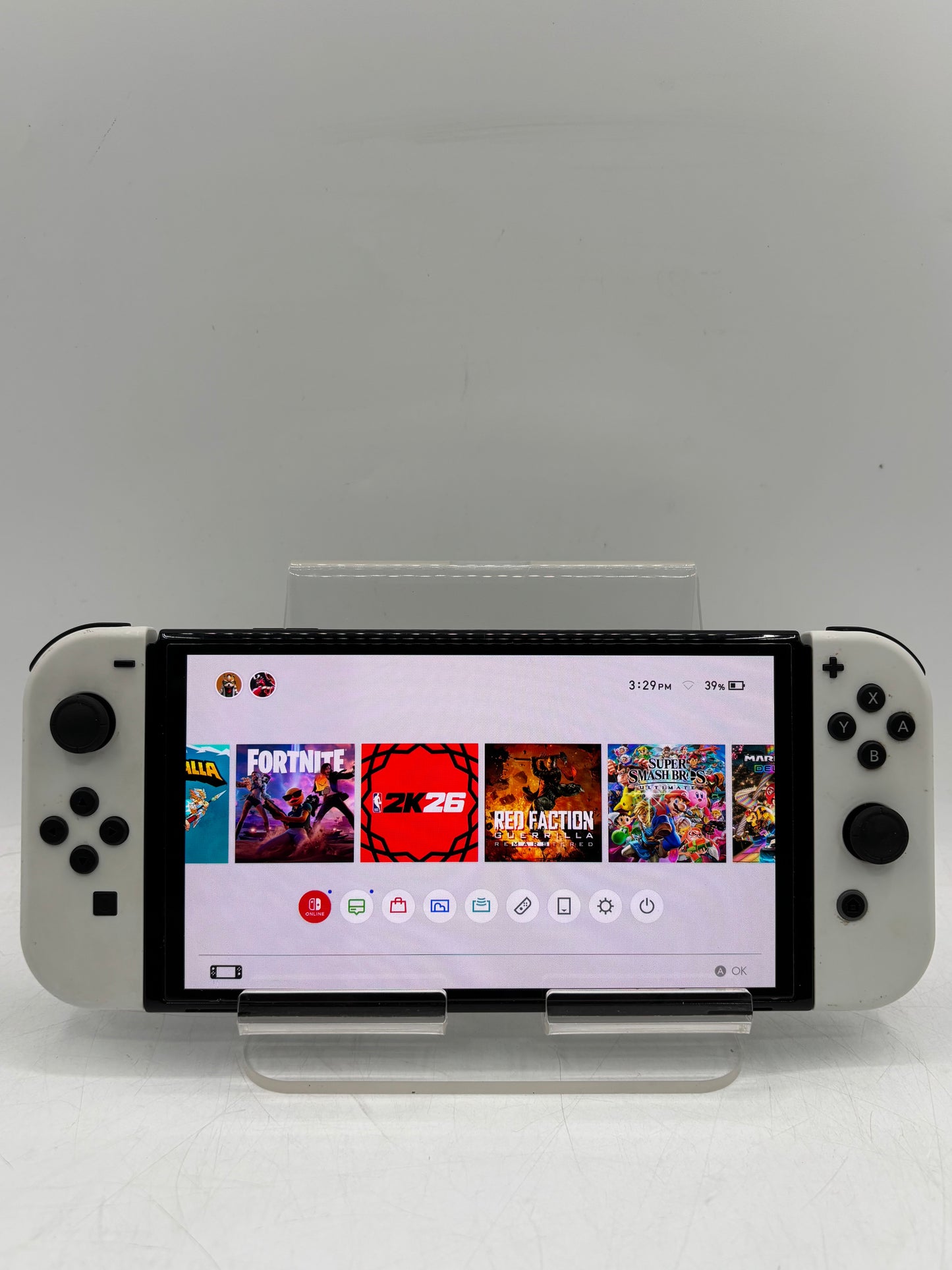 Nintendo White Switch OLED (HEG-001) 64GB Handheld Console, 2021