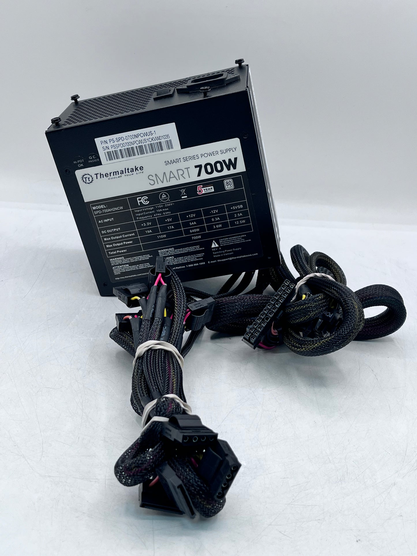 Thermaltake Smart Series 700W ATX Power Supply – Non-Modular PSU