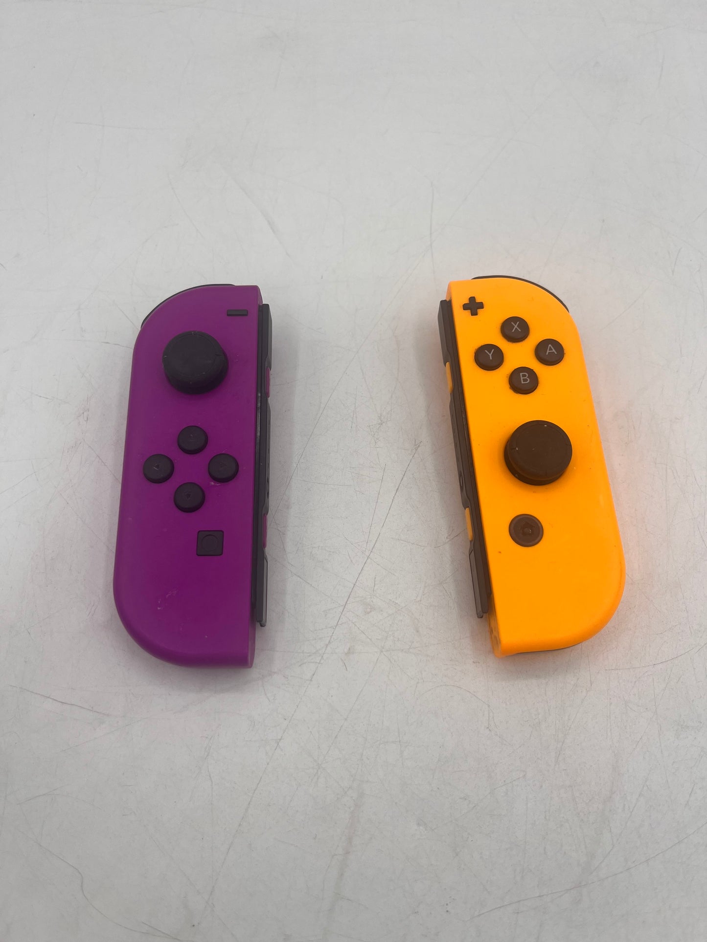 Nintendo Switch Joy-Con Controller Neon Purple and Neon Orange With Accessories