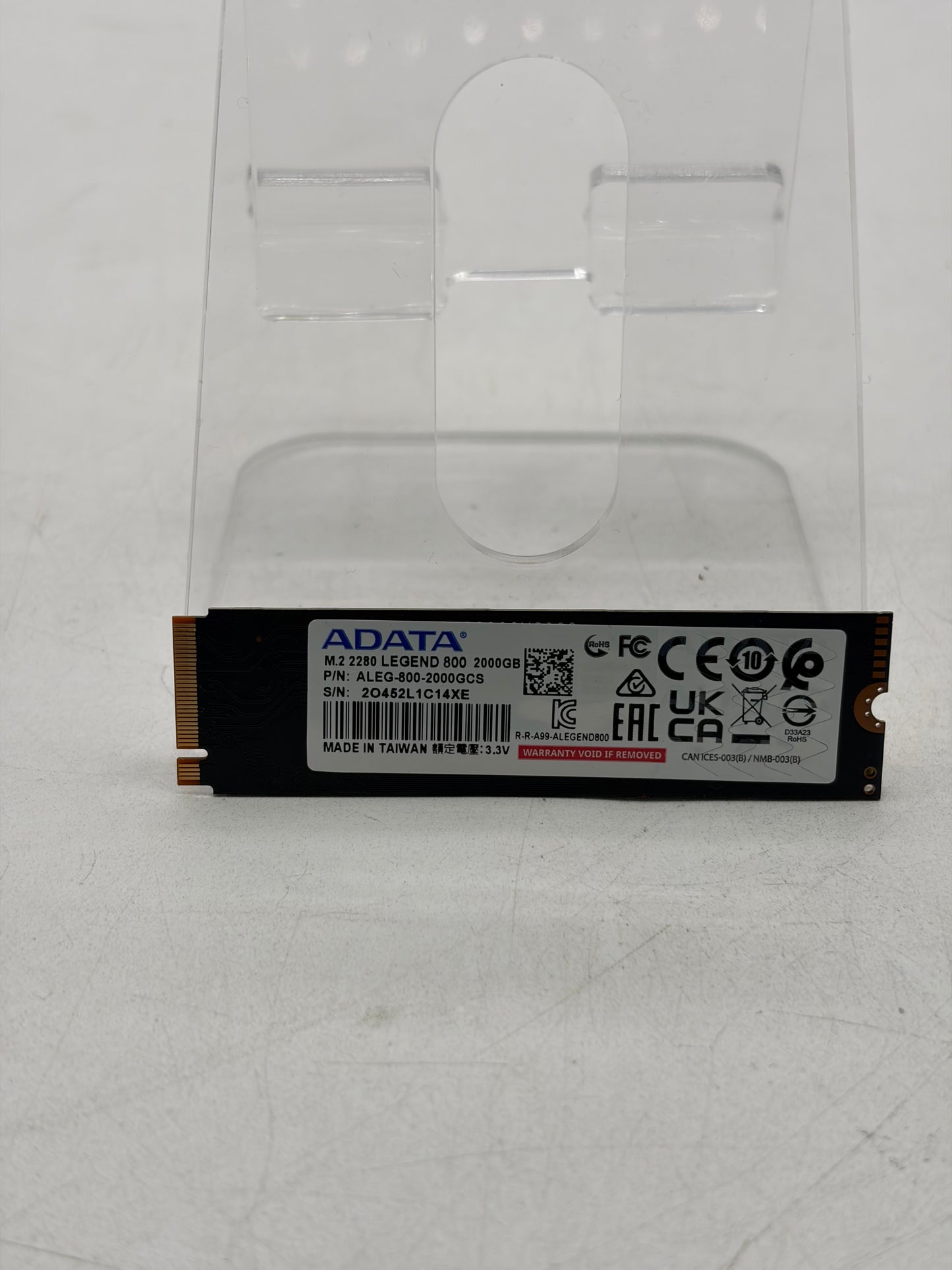 ADATA 2280mm Legend 800 Gold 2TB M.2 NVMe Gen 4.0 x 4 SSD SLEG-800G-2000GCS-S38