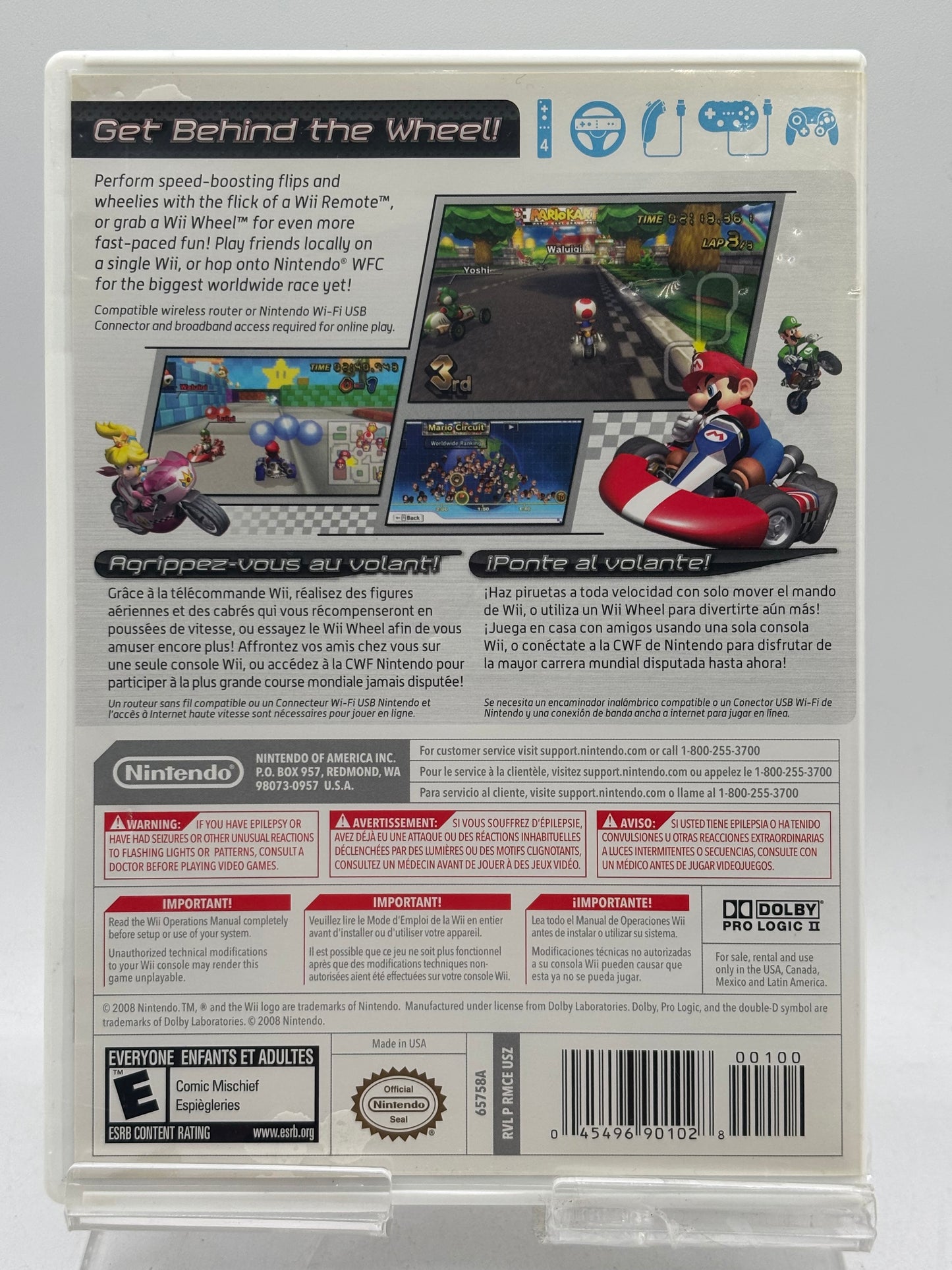Nintendo Mario Kart Wii Racing Game for Nintendo Wii; Manual Included (FREE SHIPPING)