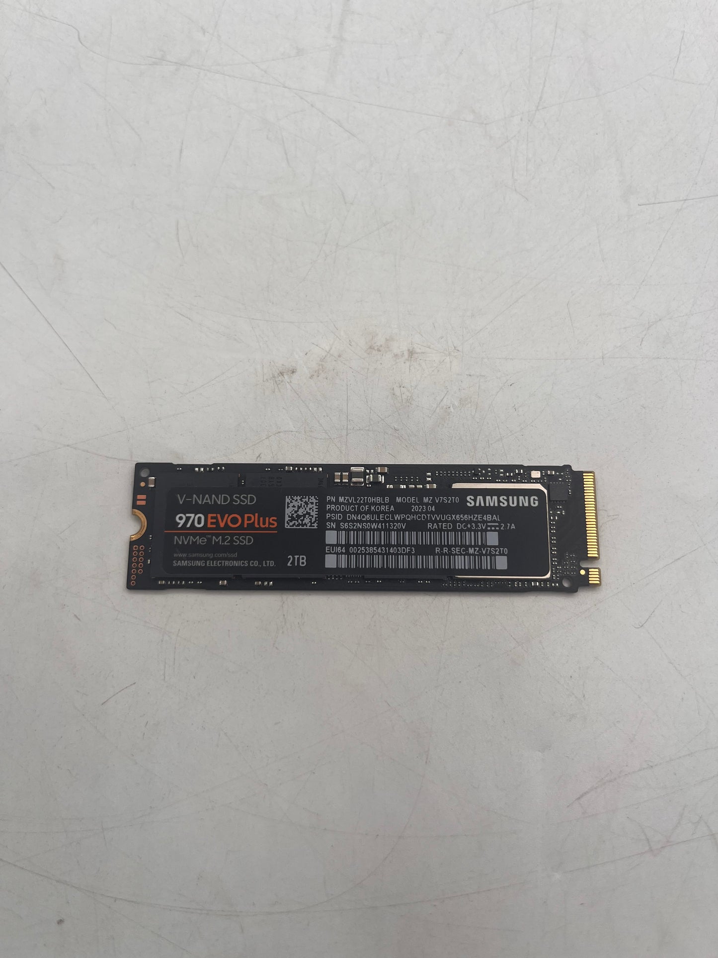 Samsung 970EVO Plus MZ-V7S2T0 2TB M.2 NVMe Gen 4 SSD