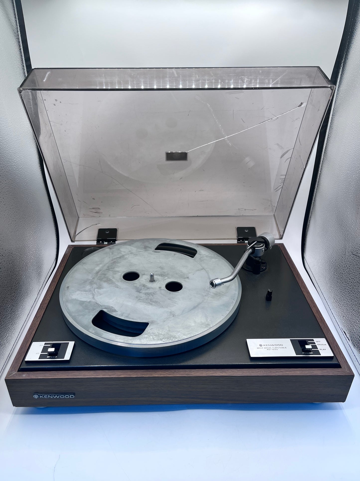 Kenwood Vintage KD-1033 Turntable Black