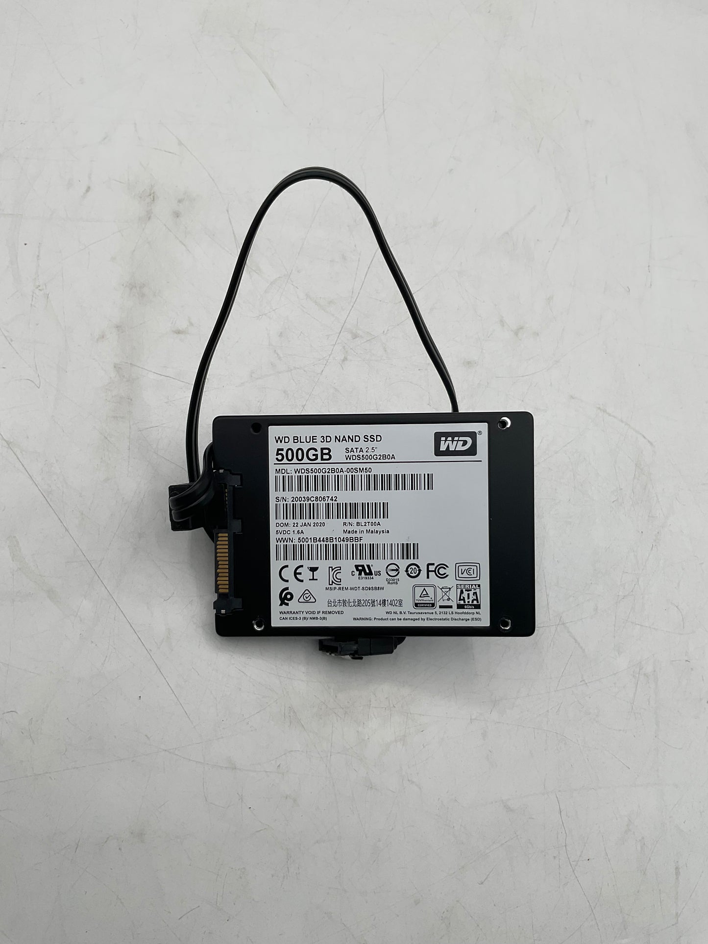 Western Digital 500GB SATA M.2 SSD - Black