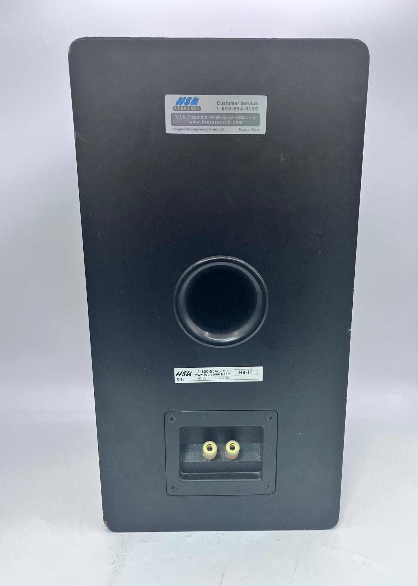 Set Of (2) - HSU One Speakers HB-1 MK2 - Black Tested Free Shipping