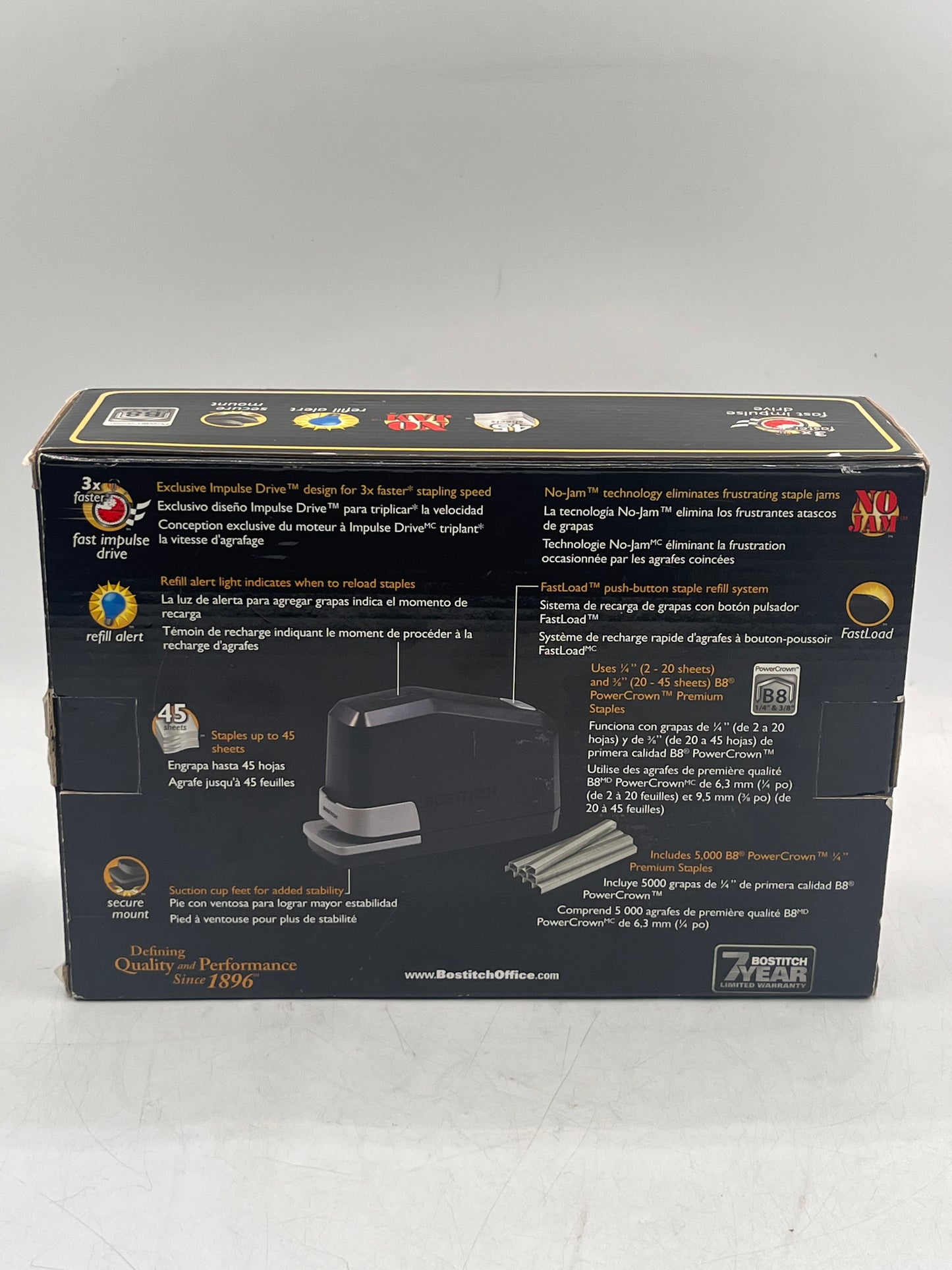 Bostitch Professional B8 Impulse 45 Electric Stapler B8E Black