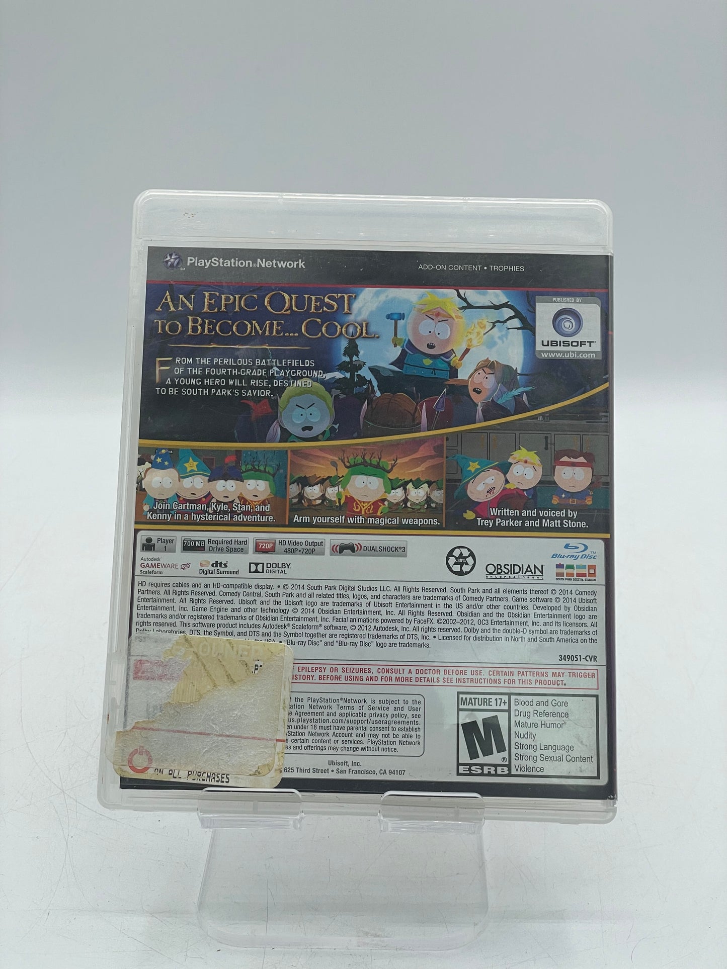 South Park The Stick of Truth (PlayStation 3 PS3) Game