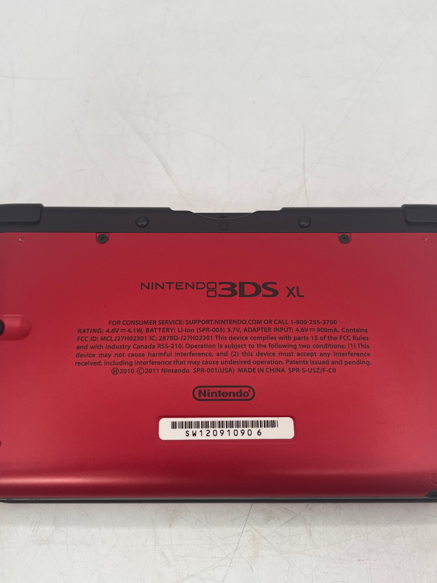 Nintendo 3DS XL (SPR-003) 2012 Red Video Game System