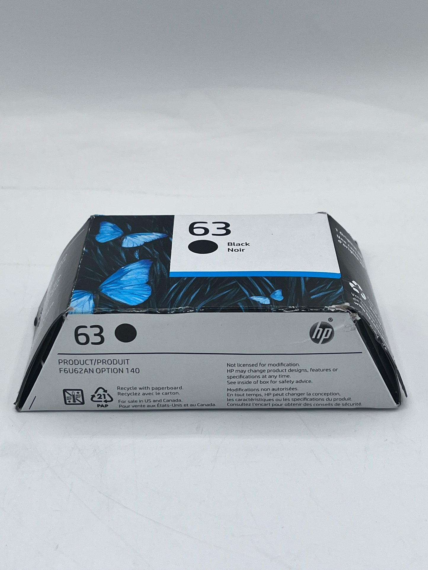 HP 63 Black Printer Ink Cartridge - New In Box