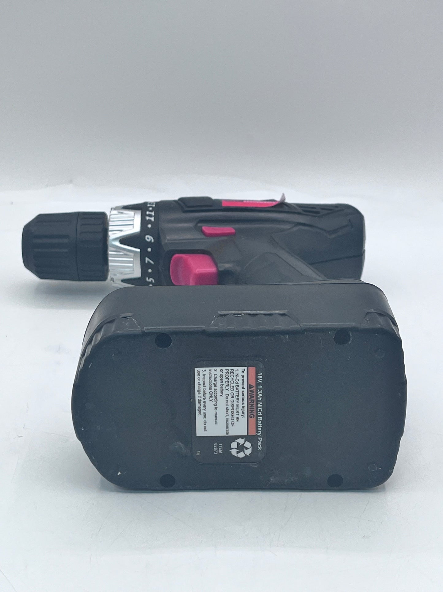 Drill Master 18V 3/8 Drill Power Tool Black