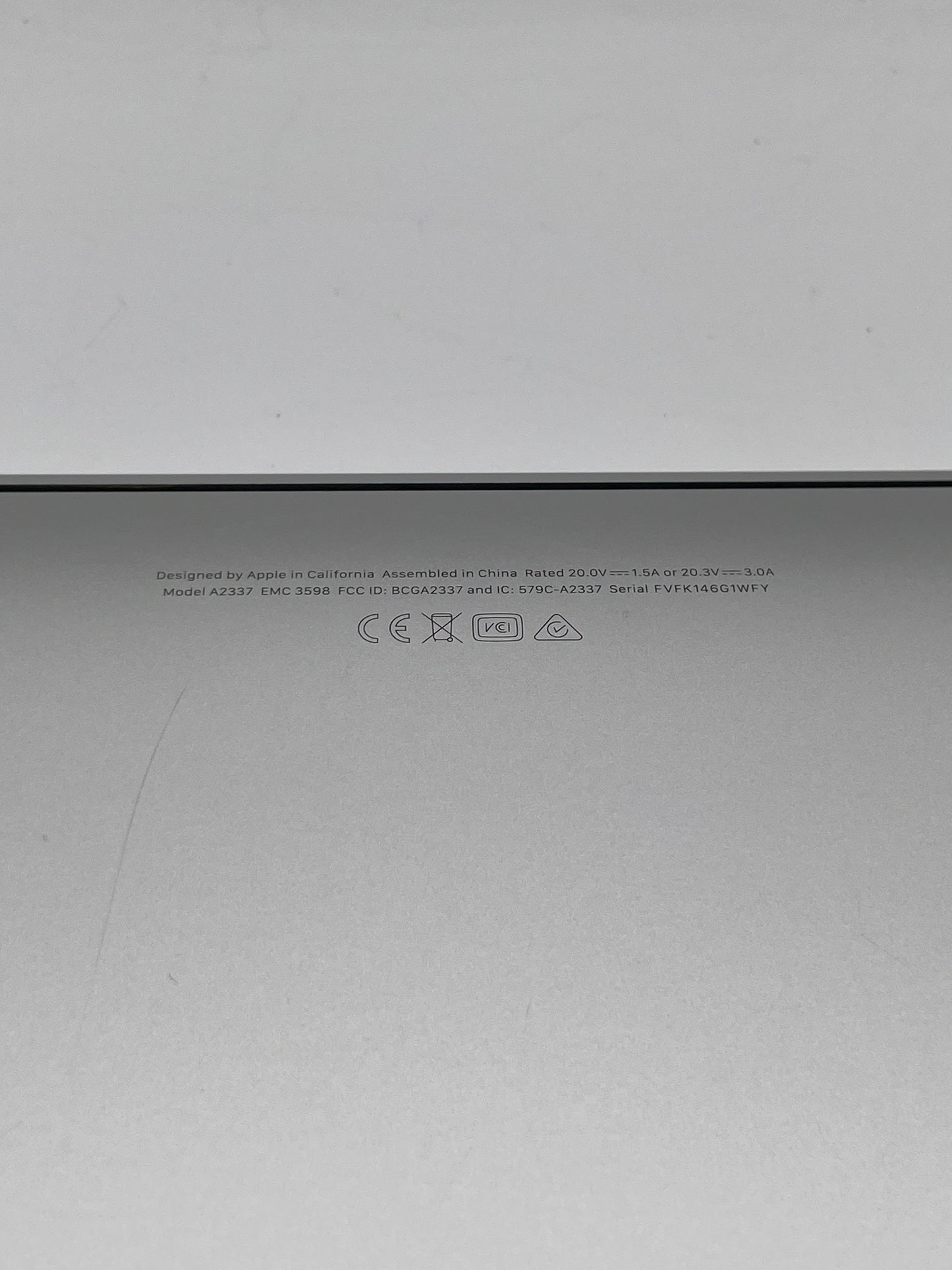 2020 Apple MacBook Air 13.3" M1 7C 8GB 256GB A2337 REMOTELY MANAGED