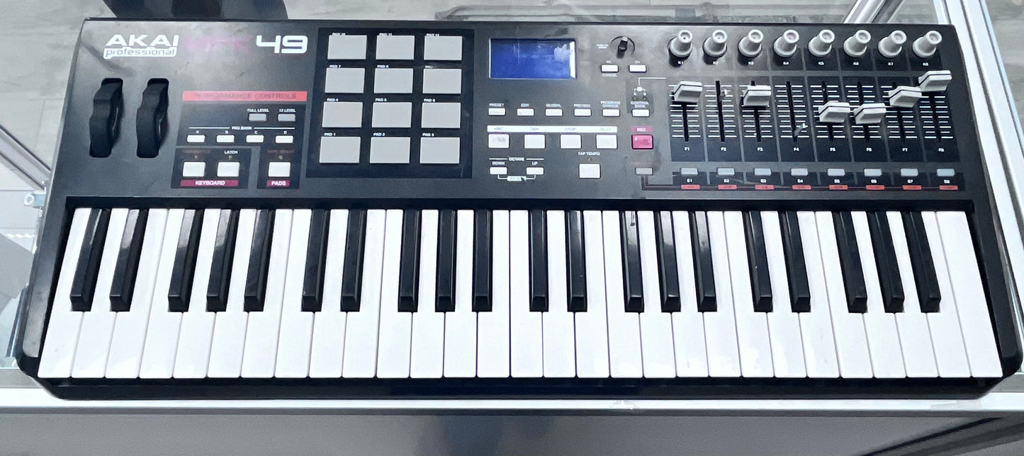 AKAI MPK49 USB MIDI Keyboard Controller 49-Key Black