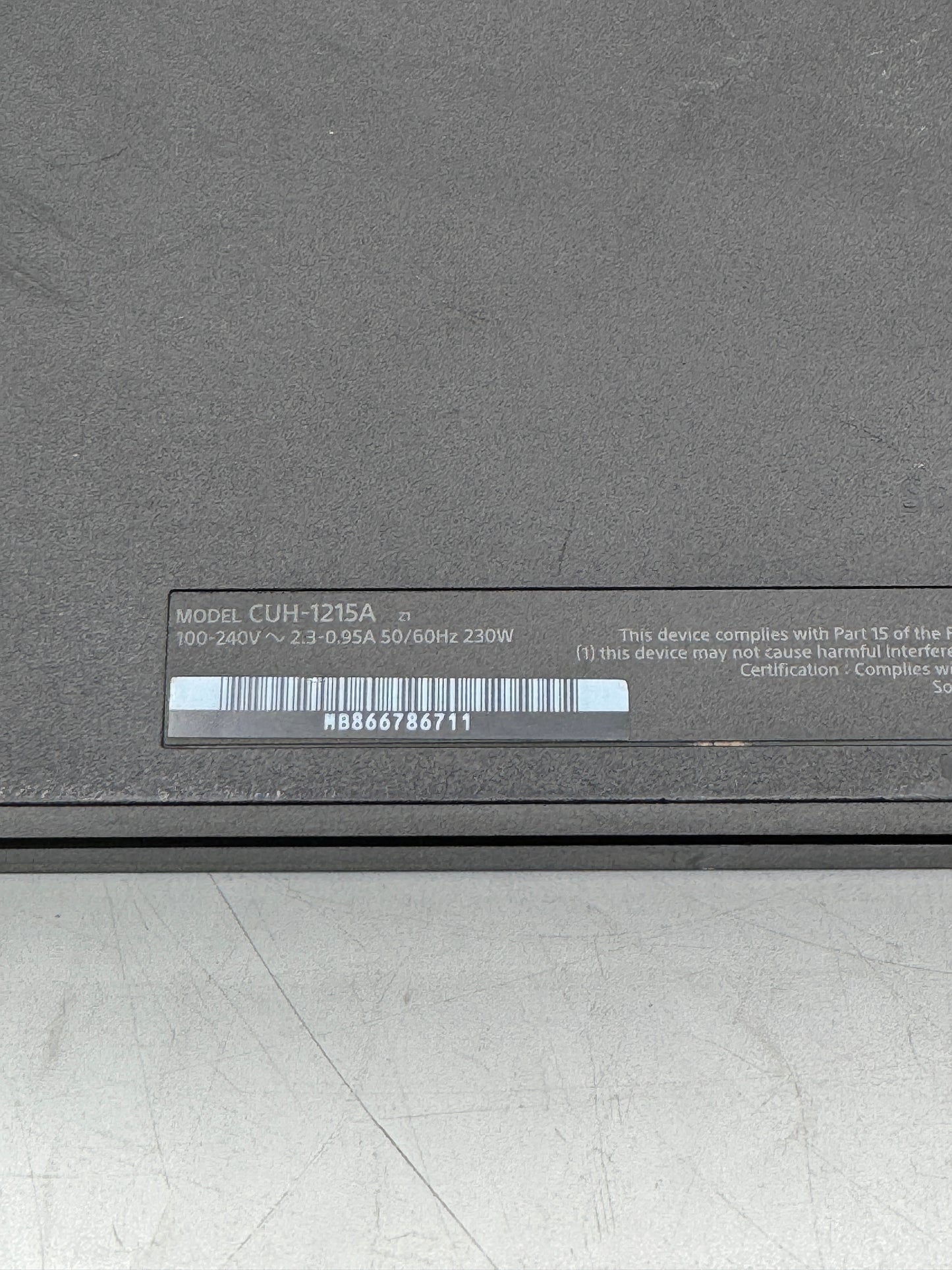 Sony PlayStation 4 CUH-1215A 500GB Black w/ Cords Tested Free Shipping