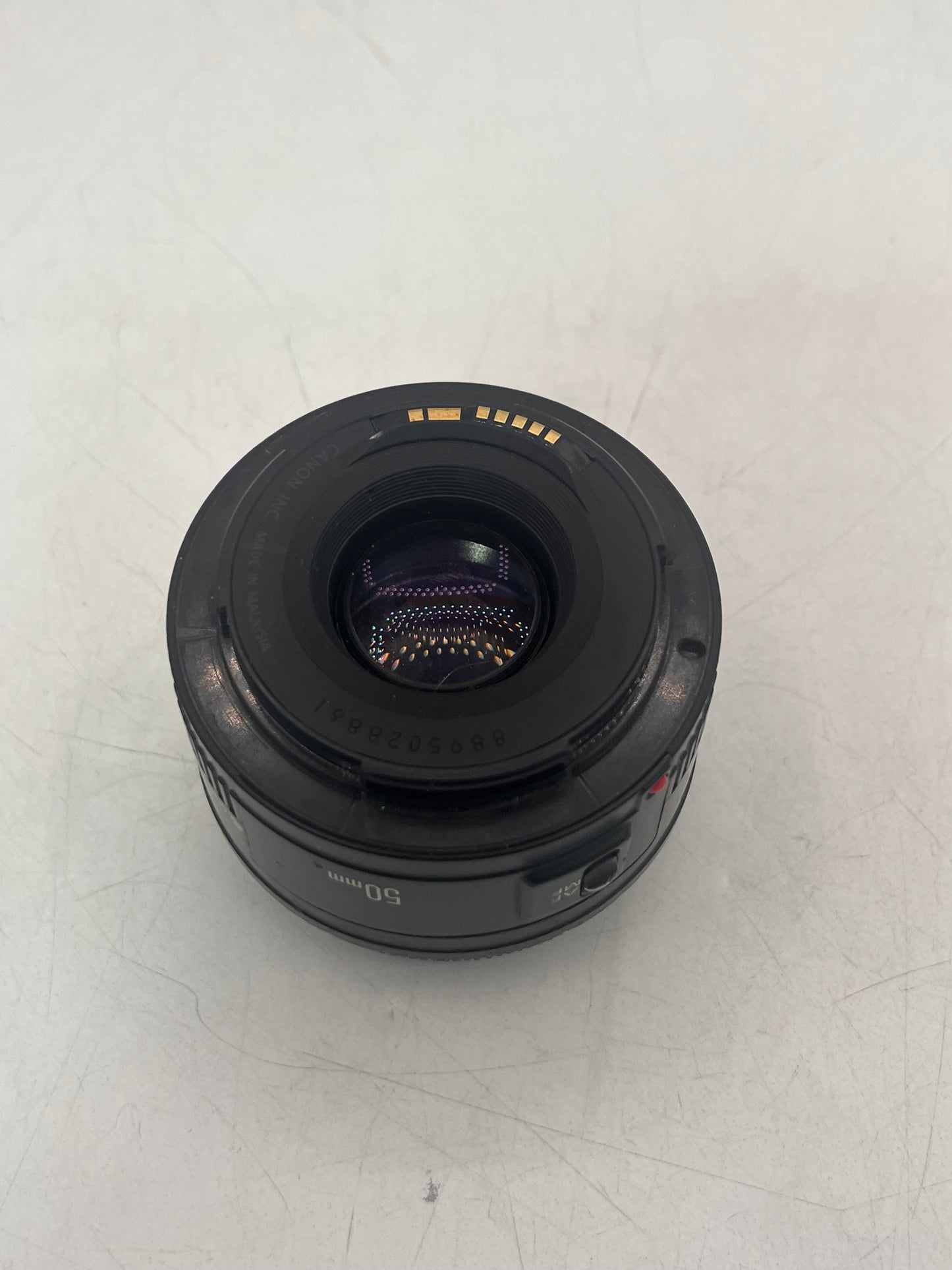 Canon EF 50mm F1.8 II Camera Lens Black Broken