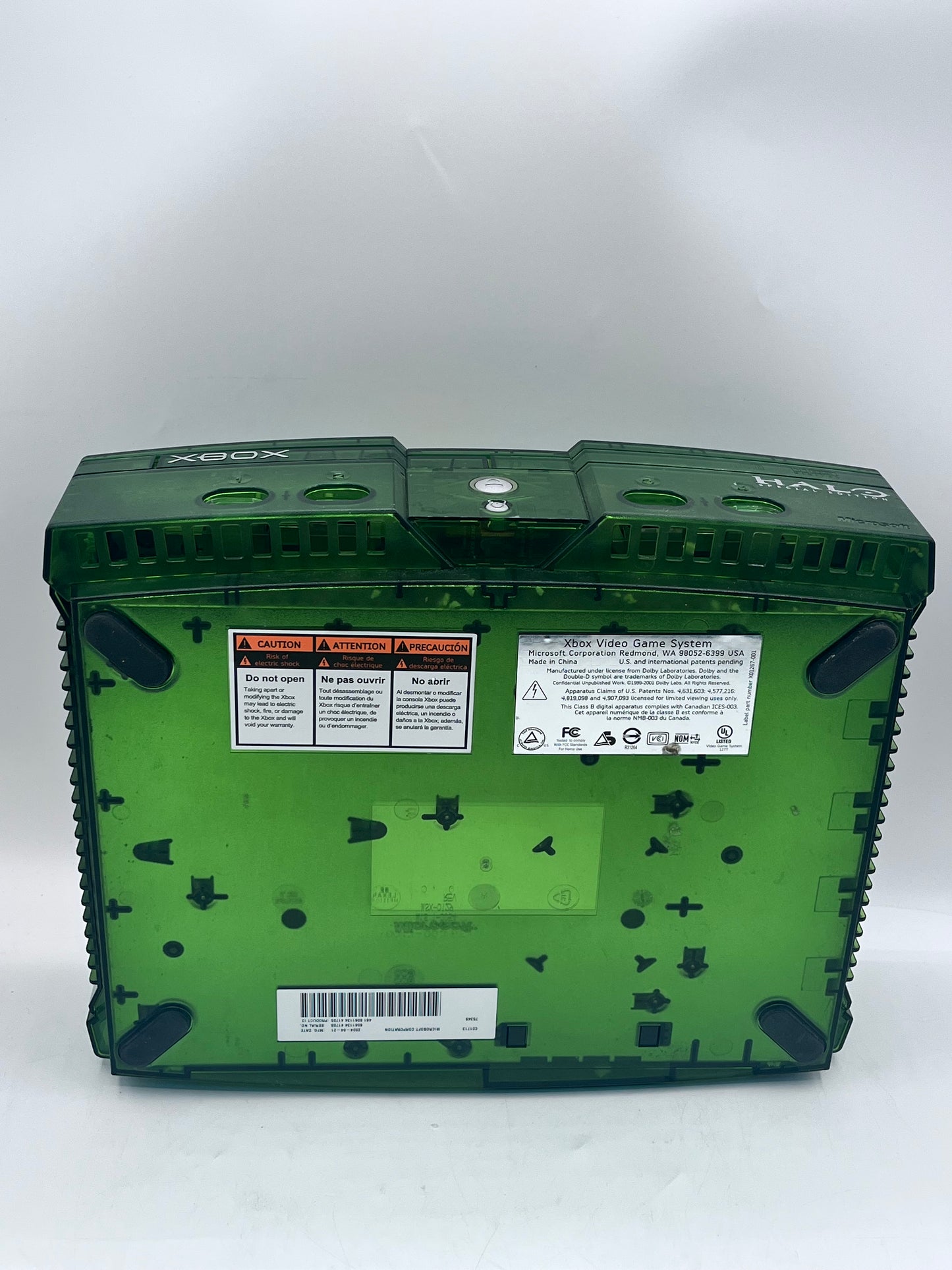 Original Xbox Halo Special Edition Green Console -TESTED WORKING Free Shipping