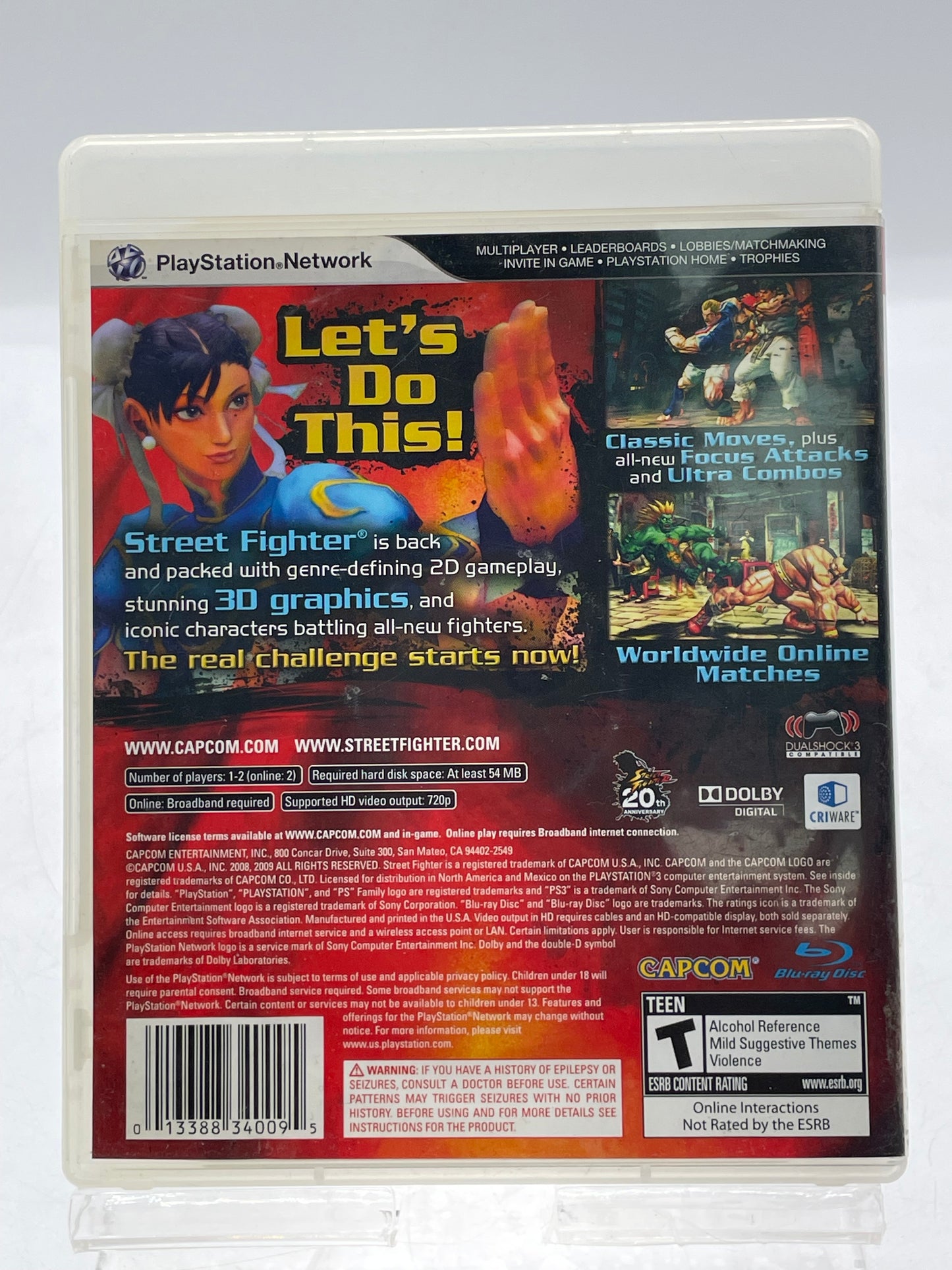 Street Fighter IV - Sony PlayStation 3 PS3 Video Game