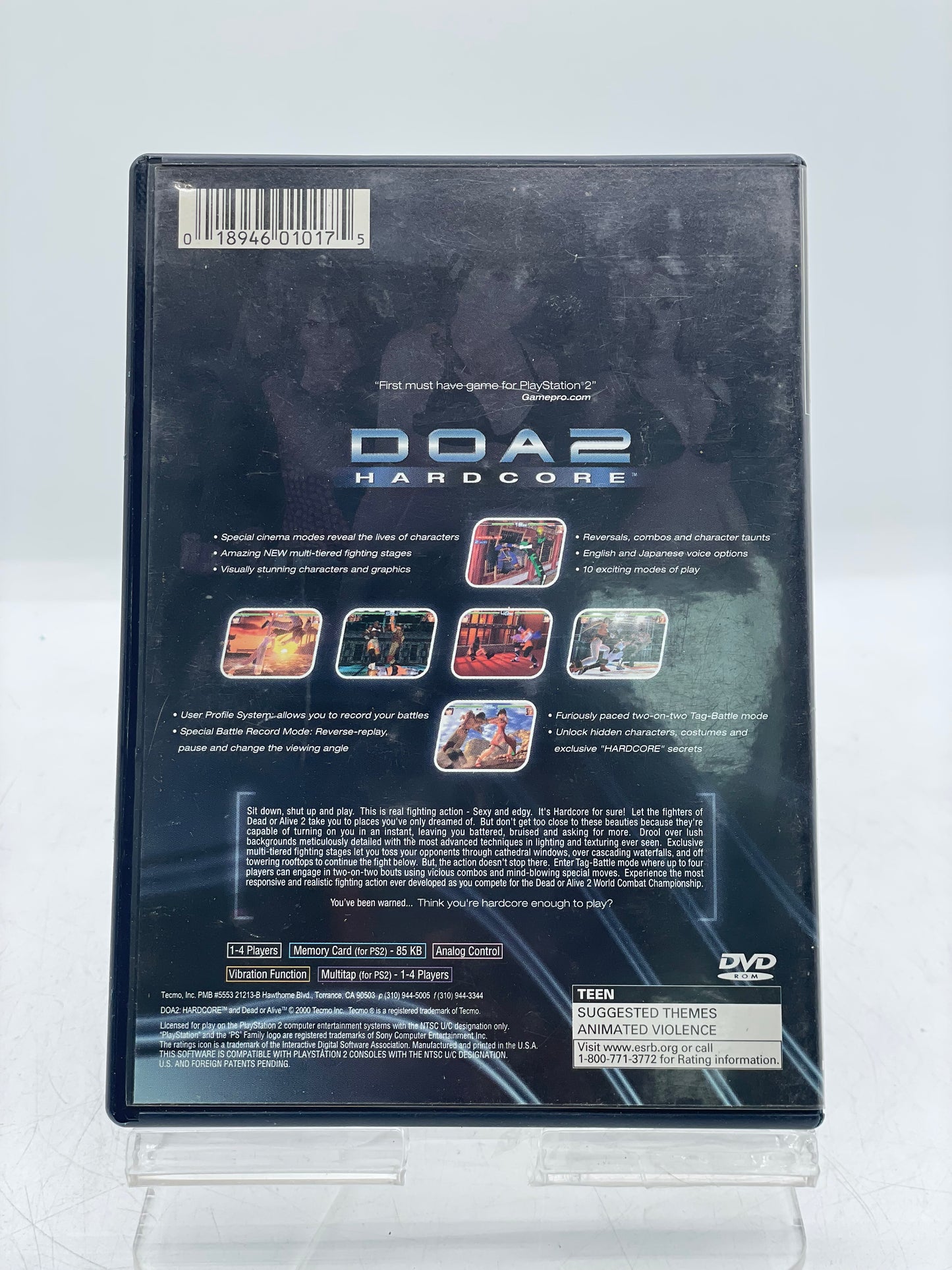 DOA2 Hardcore - Sony PlayStation 2 PS2 Video Game