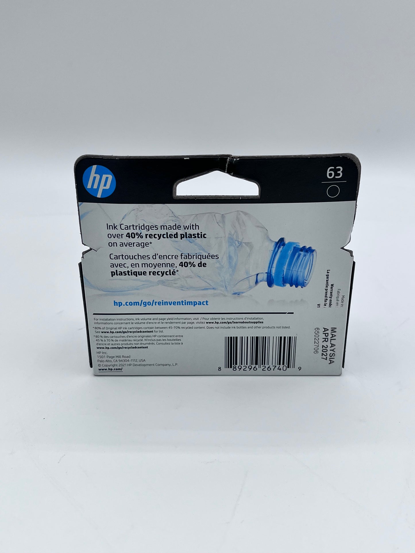 HP #63 Ink Cartridge - Black