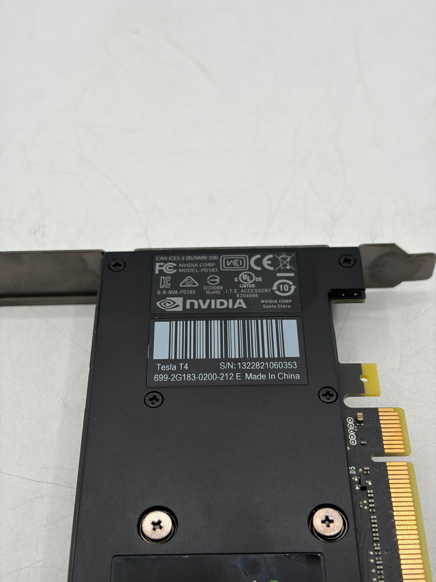 Nvidia Tesla T4 16GB DDR6 Graphics Card 699-2G183-0200-212, PG183, P09230-001