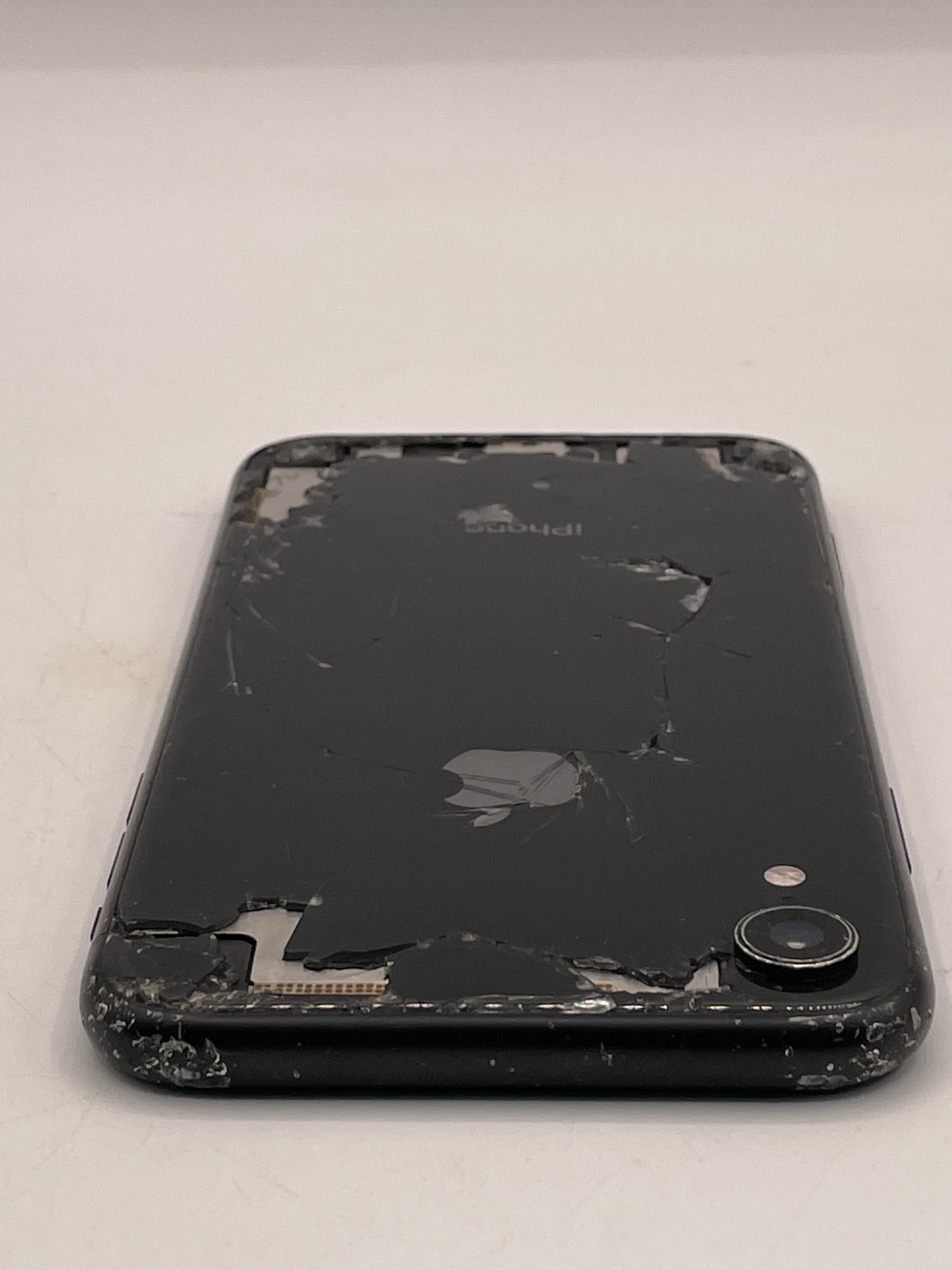 Apple iPhone XR 64GB Black - Broken Screen, Cracked Back - Unlocked