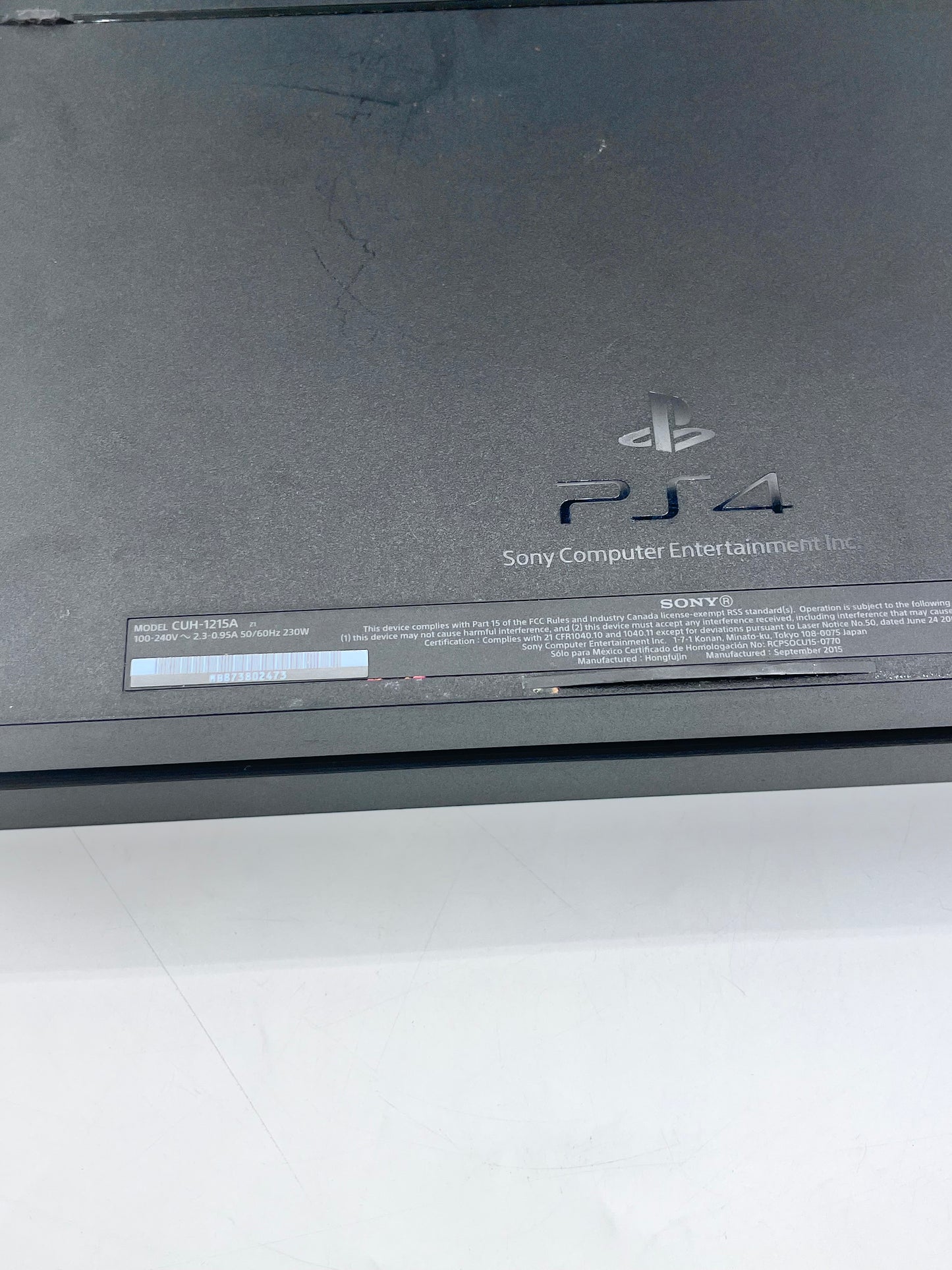 Sony PlayStation 4 500GB Black Console CUH-1215A w/Power Cord Tested