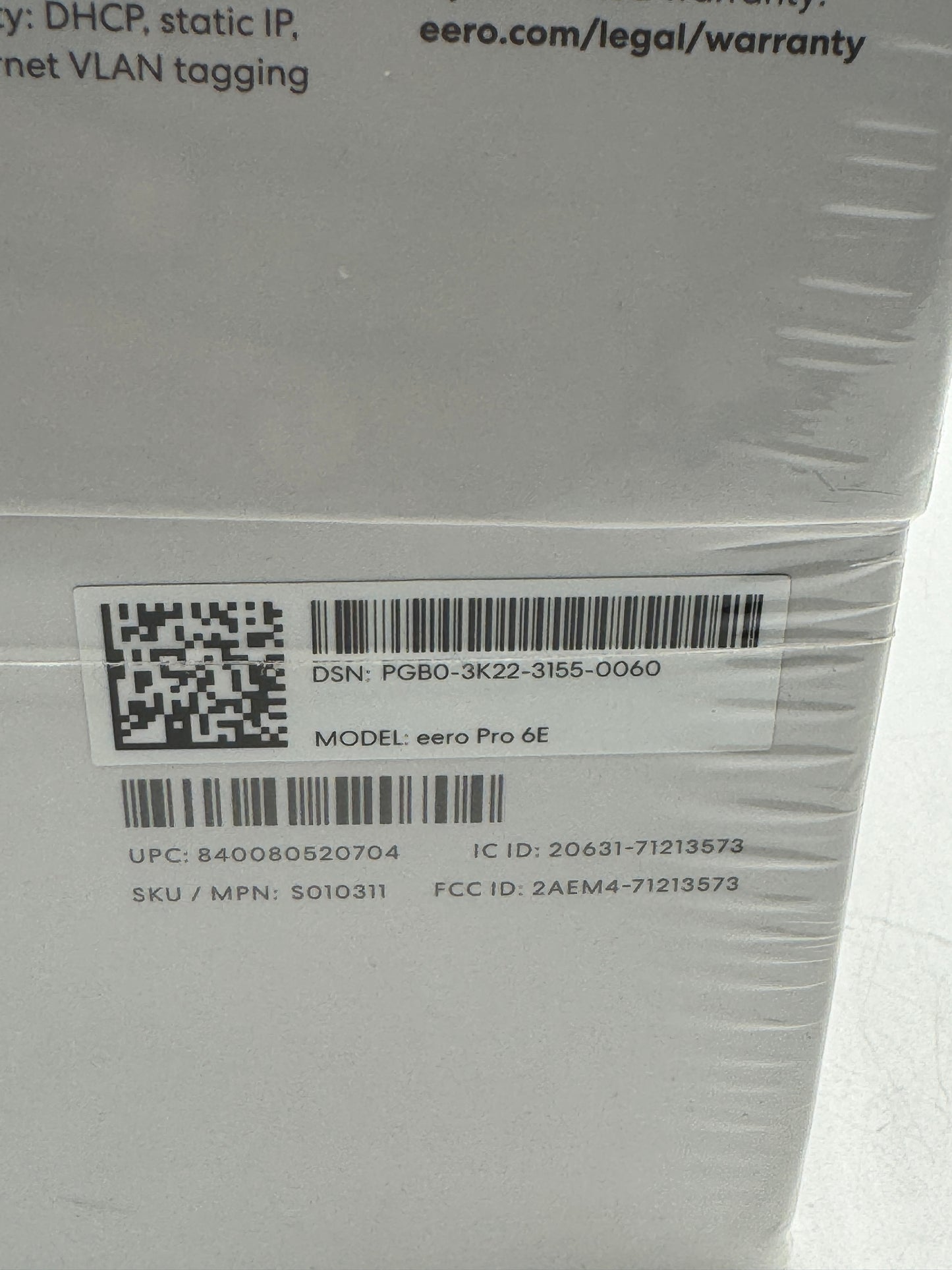 Amazon eero Pro 6E Tri-Band Mesh Wi-Fi 6E System AX5400 3-Pack Router New Sealed