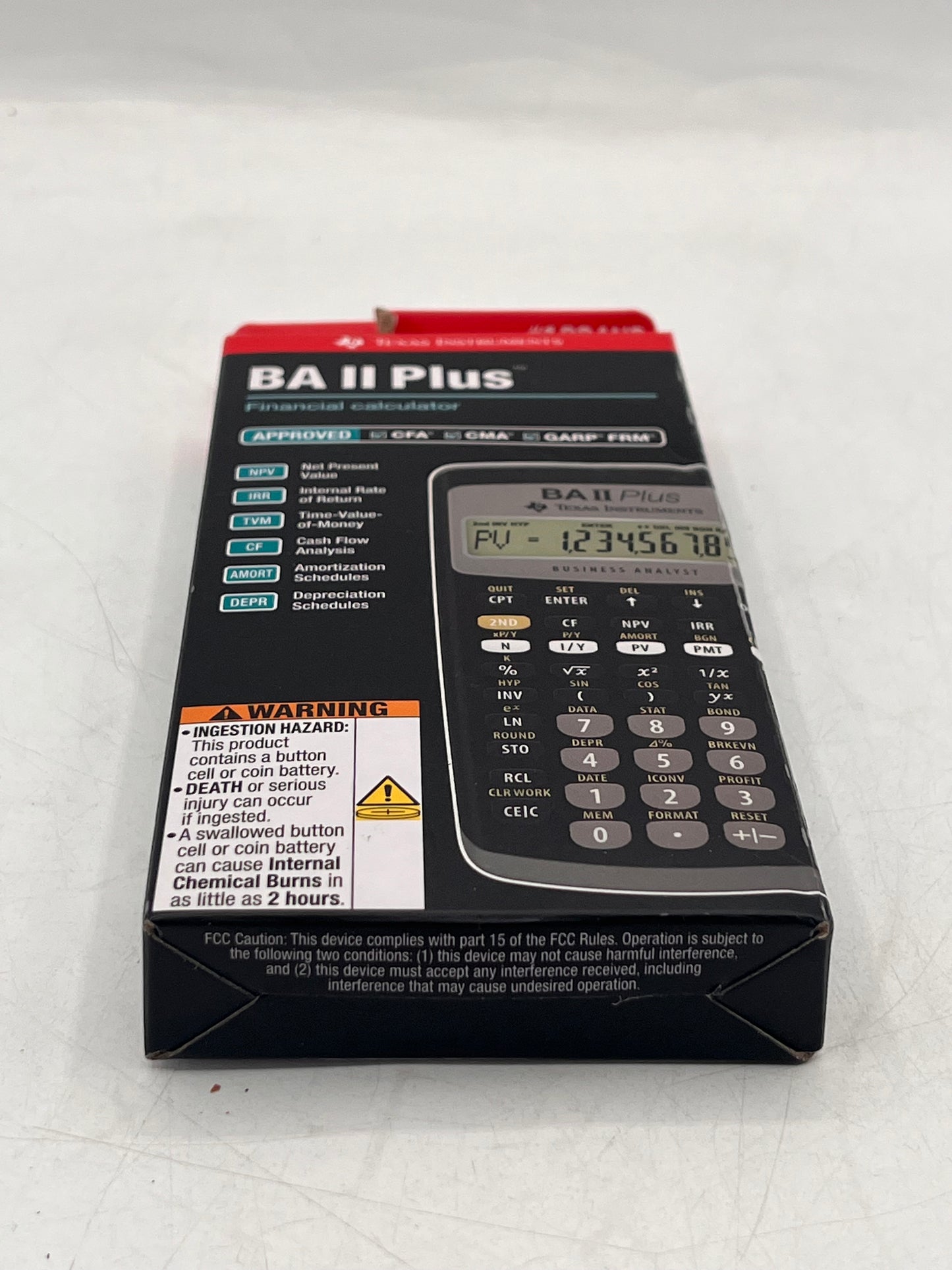 Texas Instruments BA II PLUS Black Financial Calculator