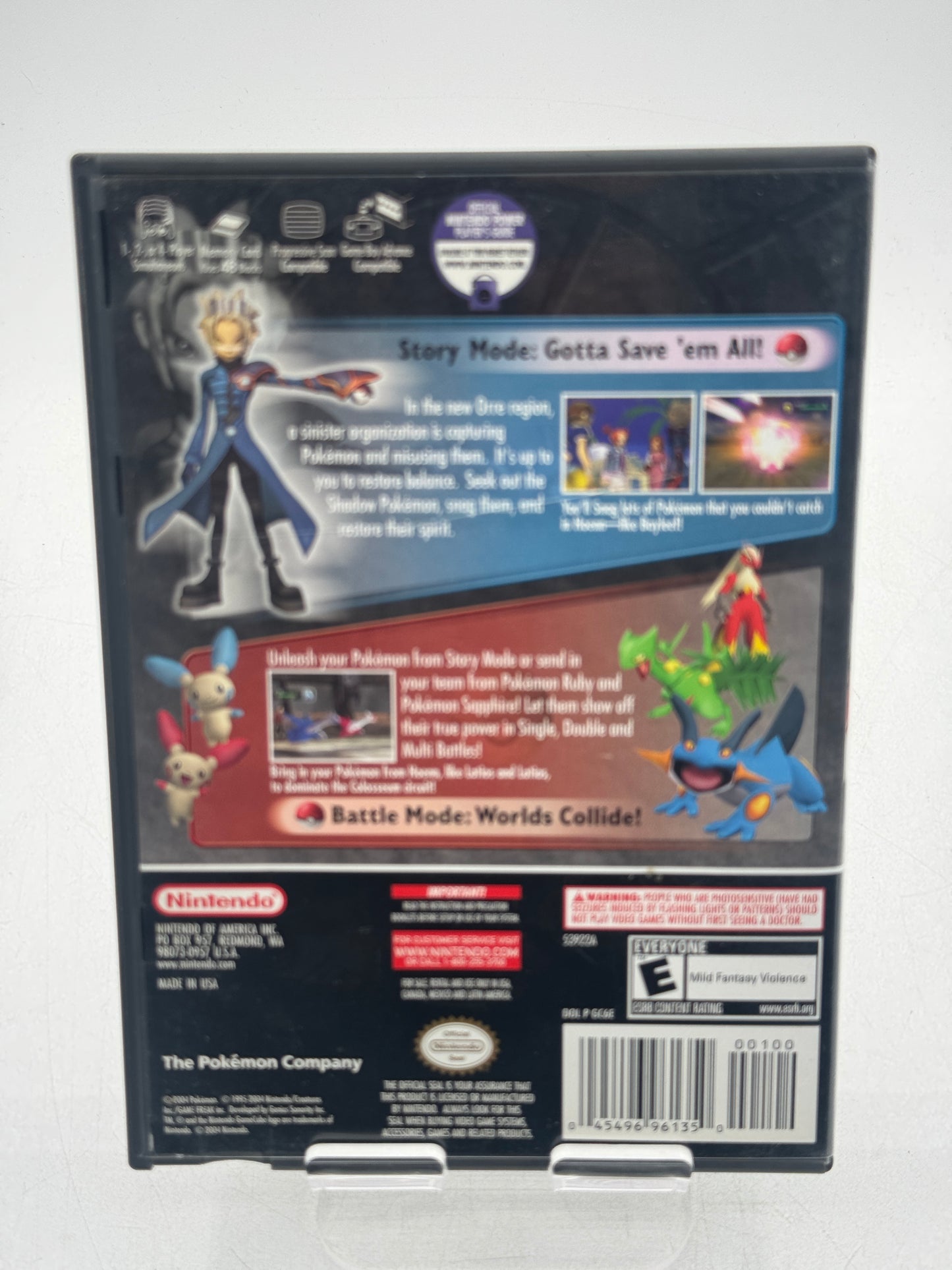 Pokémon Colosseum (Nintendo GameCube, 2004) Tested Free Shipping