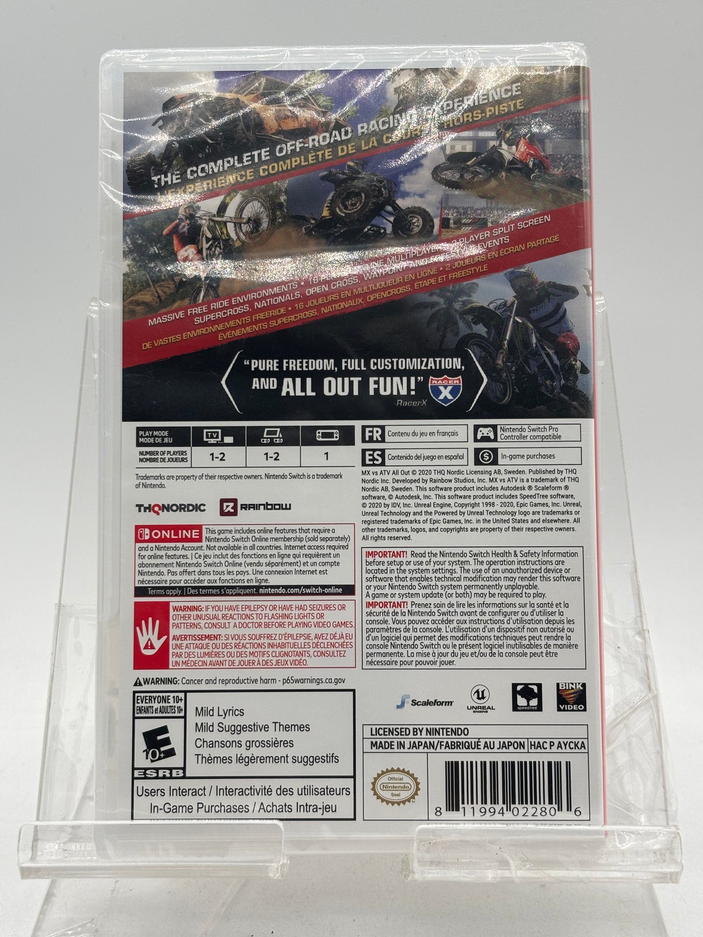 Nintendo Switch--MX vs ATV All Out (New In Box)