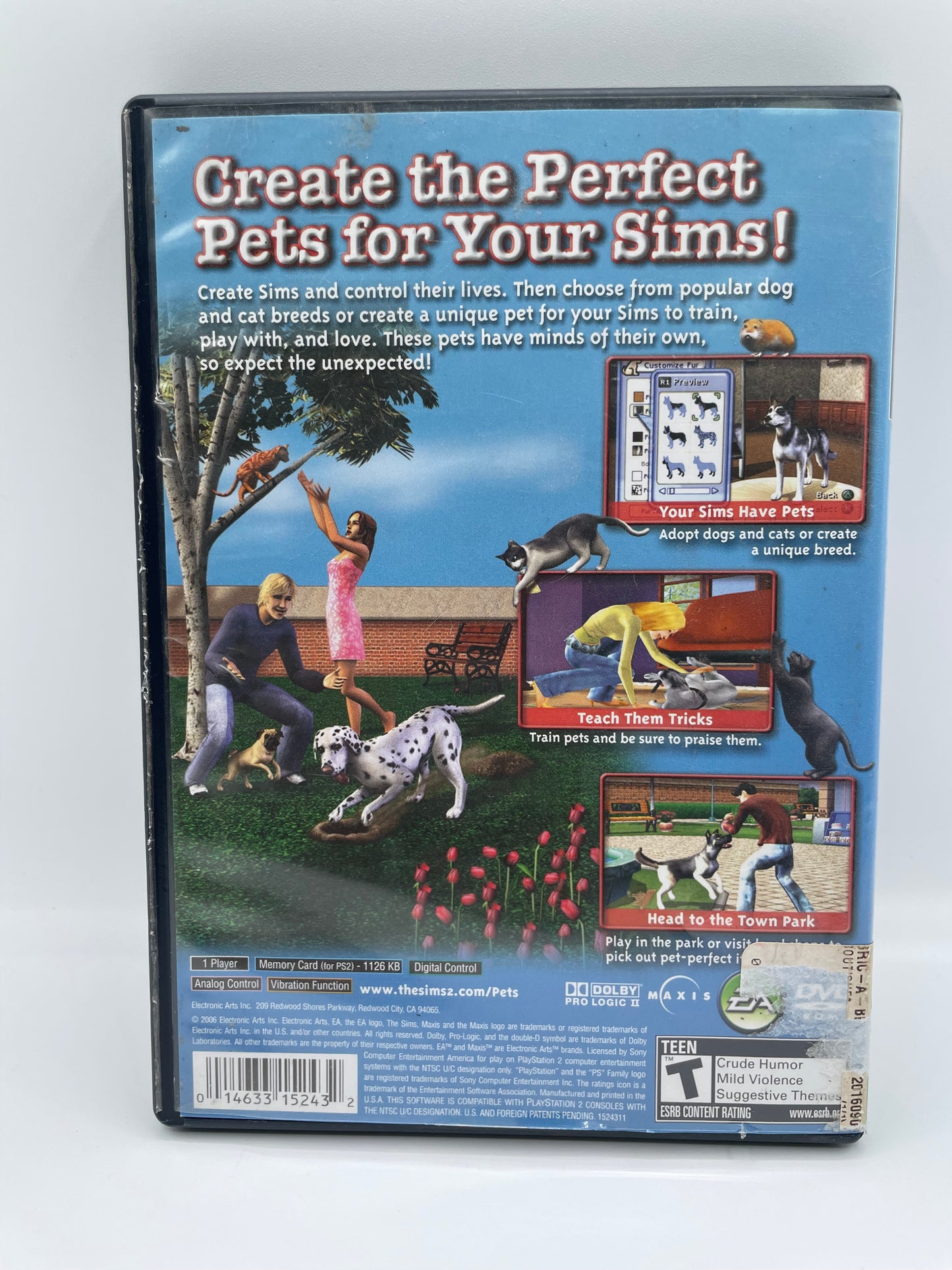 The Sims 2: Pets - PlayStation 2 with Box Used, Great Condition