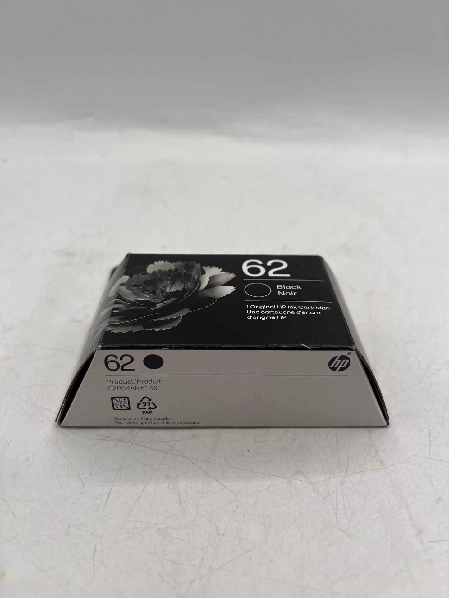 HP 62 Black Ink Cartridge C2P04AN - New in Box