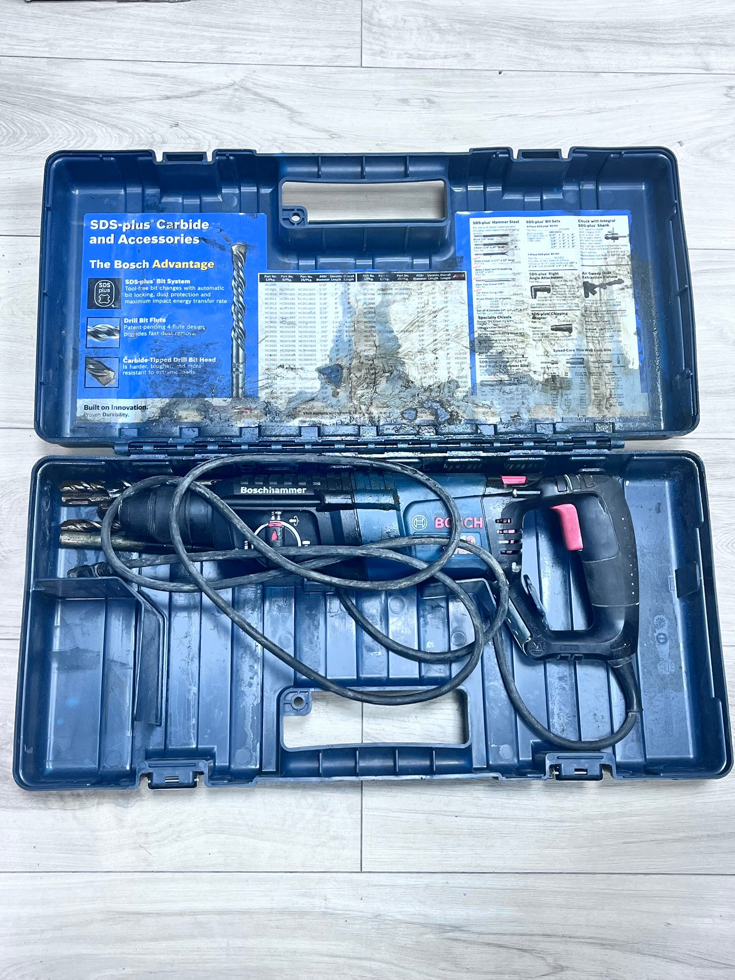 Bosch 11255VSR SDS-plus Bulldog Xtreme Rotary Hammer 8 Amp w/ Case