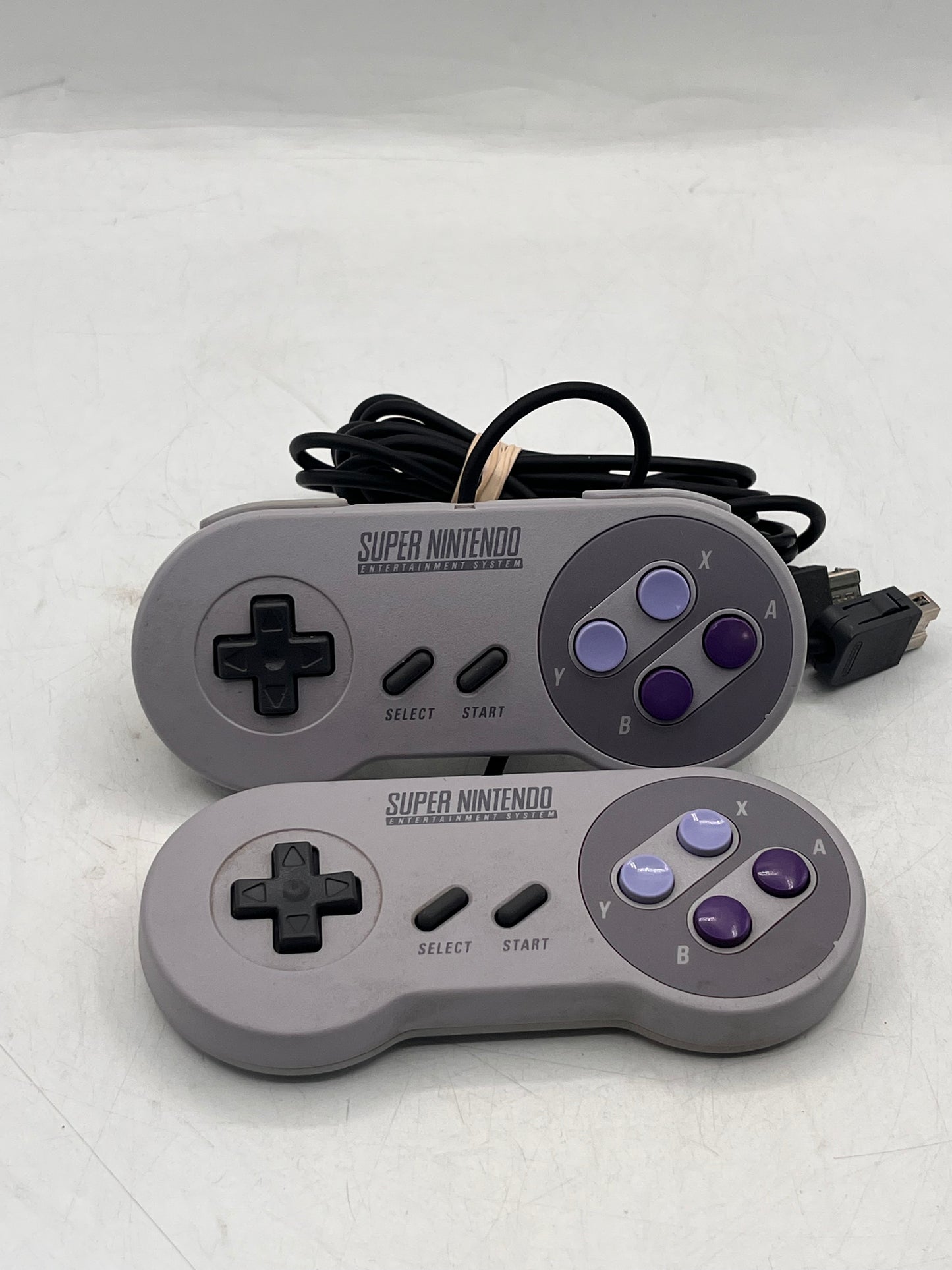 Nintendo Super NES Control Deck CLV-201 Video Game System Silver