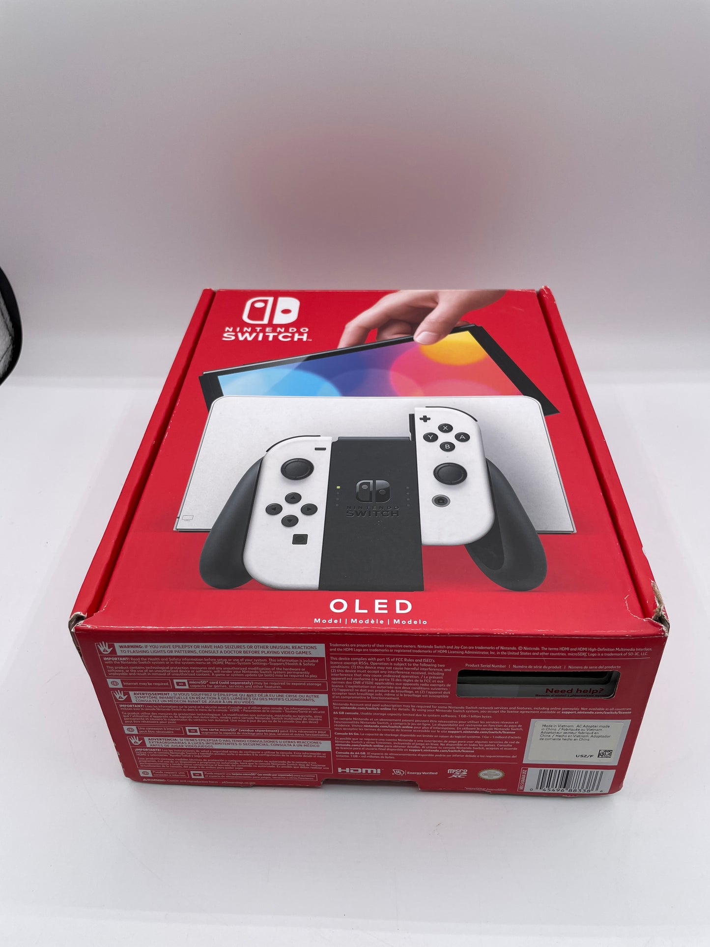 Nintendo Switch OLED Model HEG-001 Handheld Console - 64GB - White Open Box