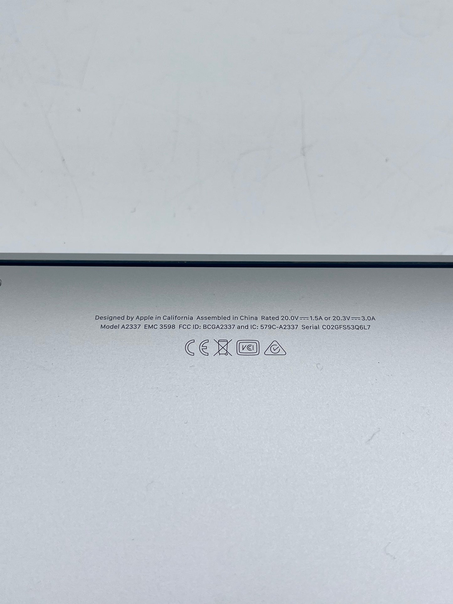 2020 Apple MacBook Air 13.3" M1 7C 8GB 256GB A2337 REMOTELY MANAGED 47 CC