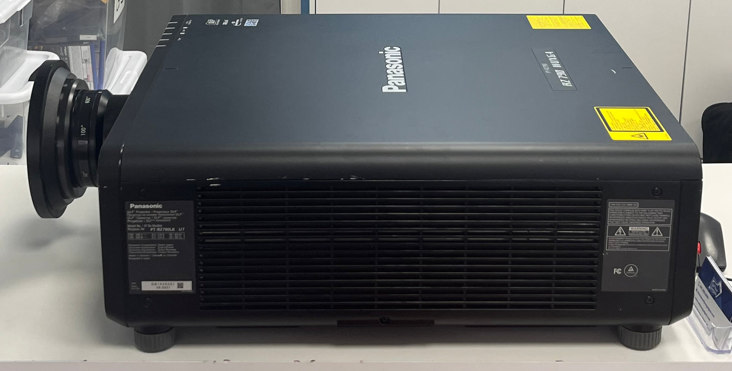 Panasonic PT-RZ790 Laser WUXGA Projector w ET-DLE060 Lens and Remote Tested Free Shipping