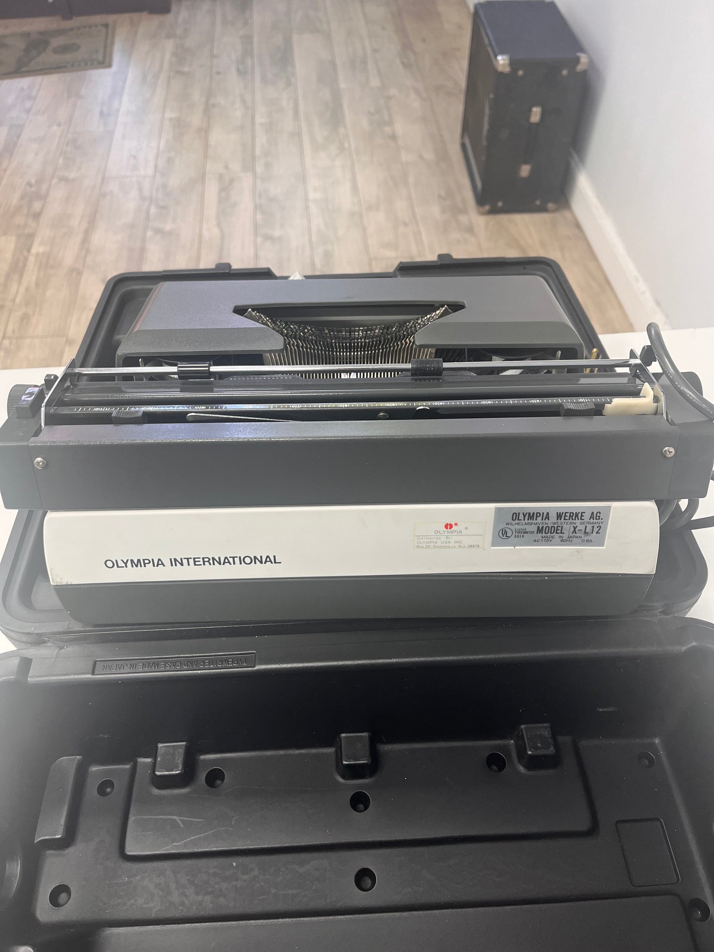 OLYMPIA X-L12 Portable Electric Typewriter - Black