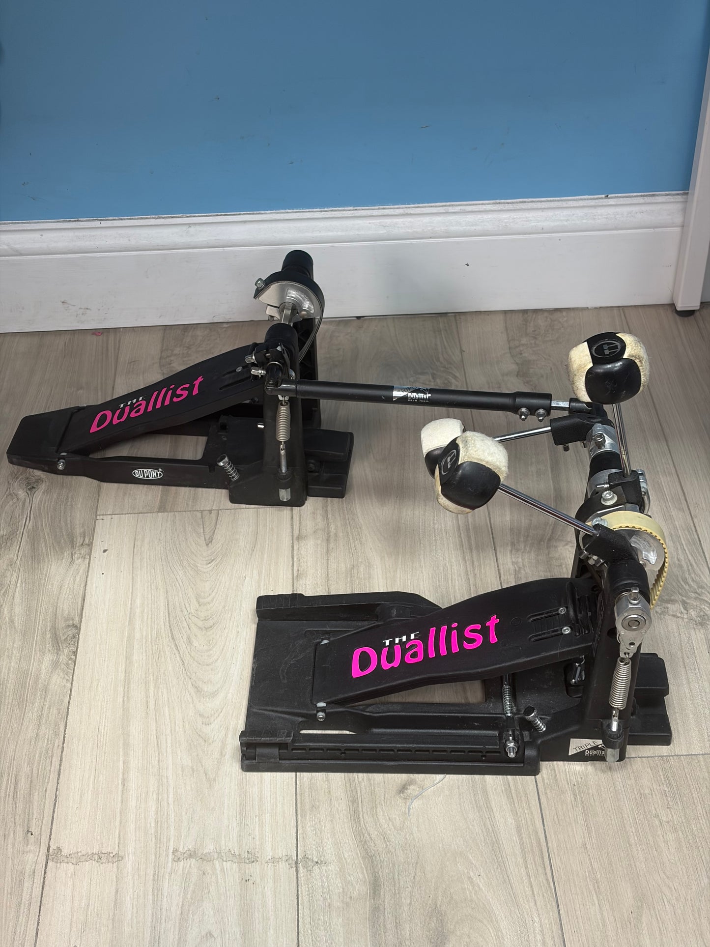 The Duallist D3 Triple Pedal w/Double Bass Attachment Free Shipping