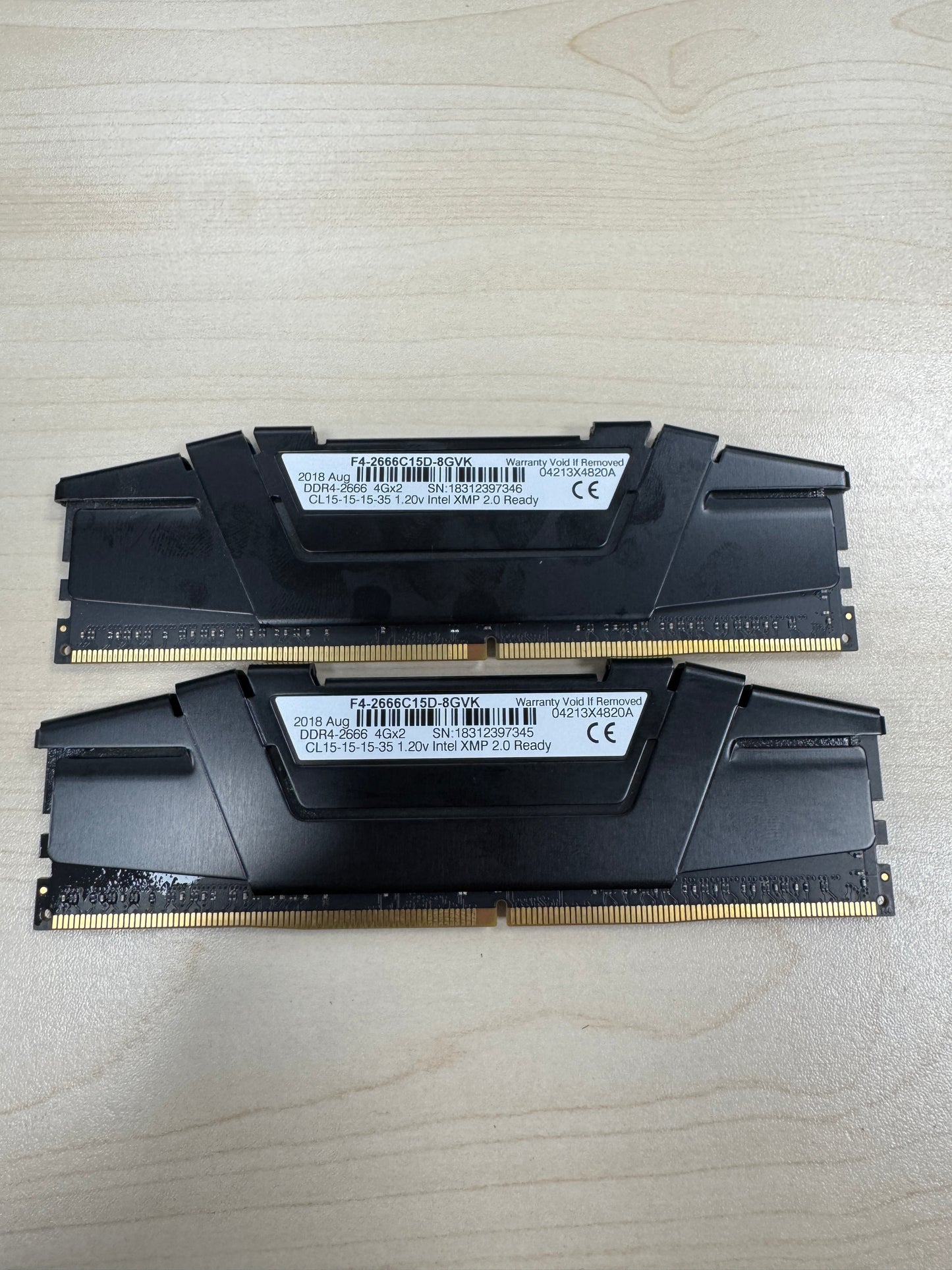 G.SKILL Ripjaws V DDR4-3200 8GB (2x4GB) Desktop RAM Memory Modules