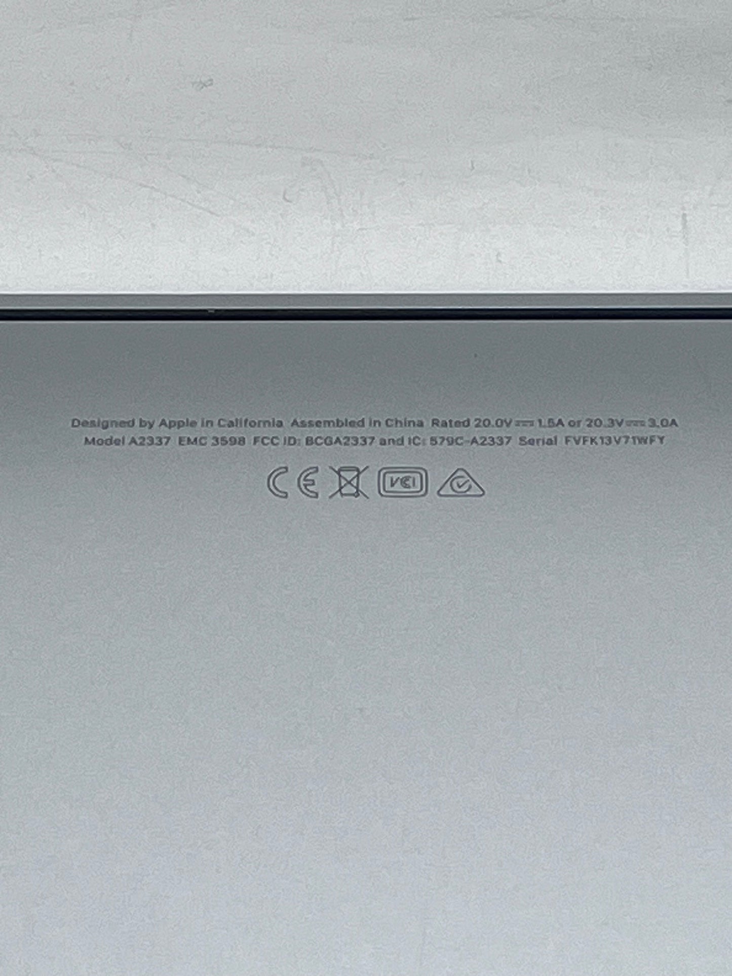 2020 Apple MacBook Air 13.3" M1 7C 8GB 256GB A2337 REMOTELY MANAGED BYPASSED