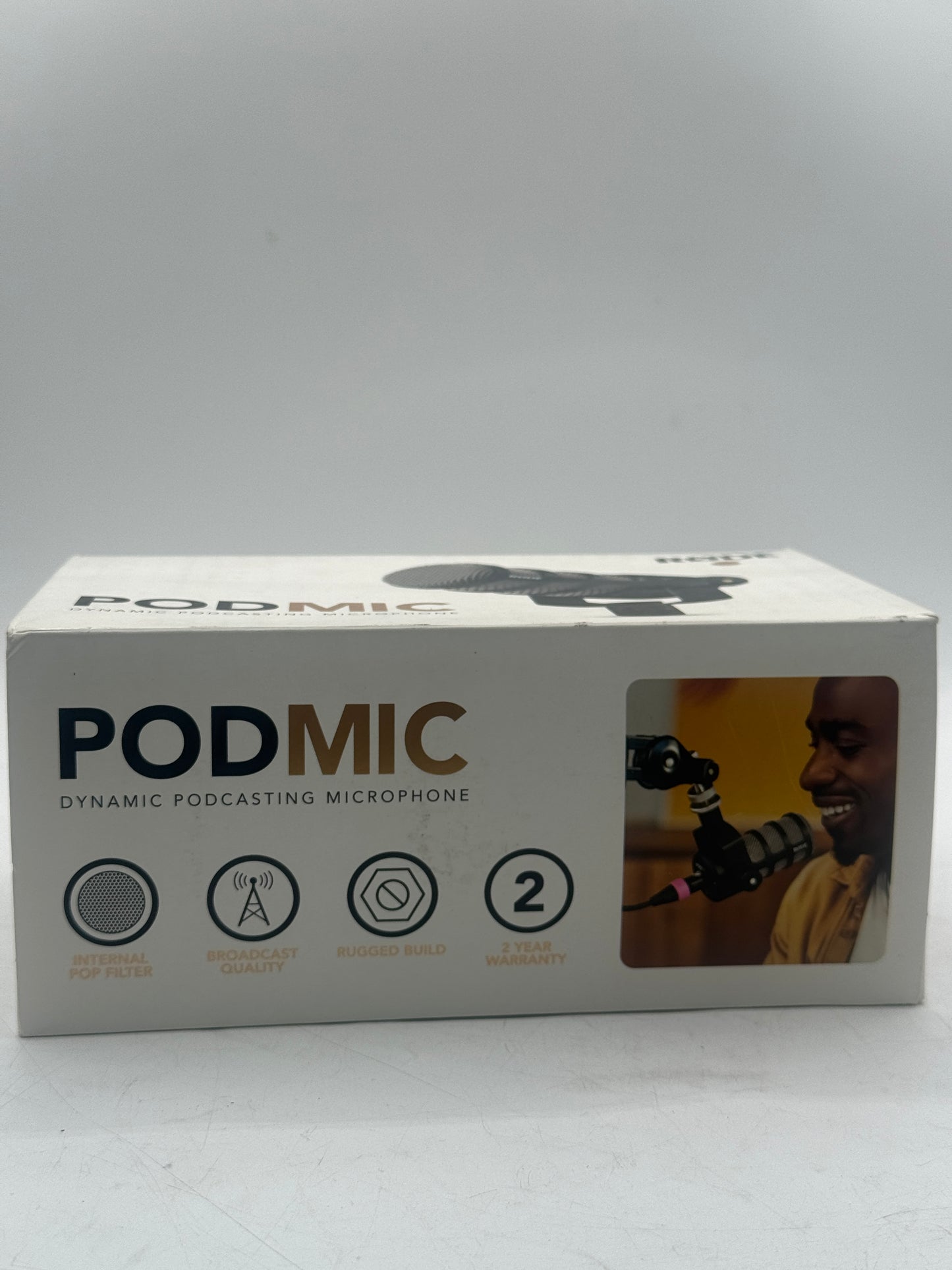 Rode PodMic Dynamic Podcasting Microphone Black New In Box