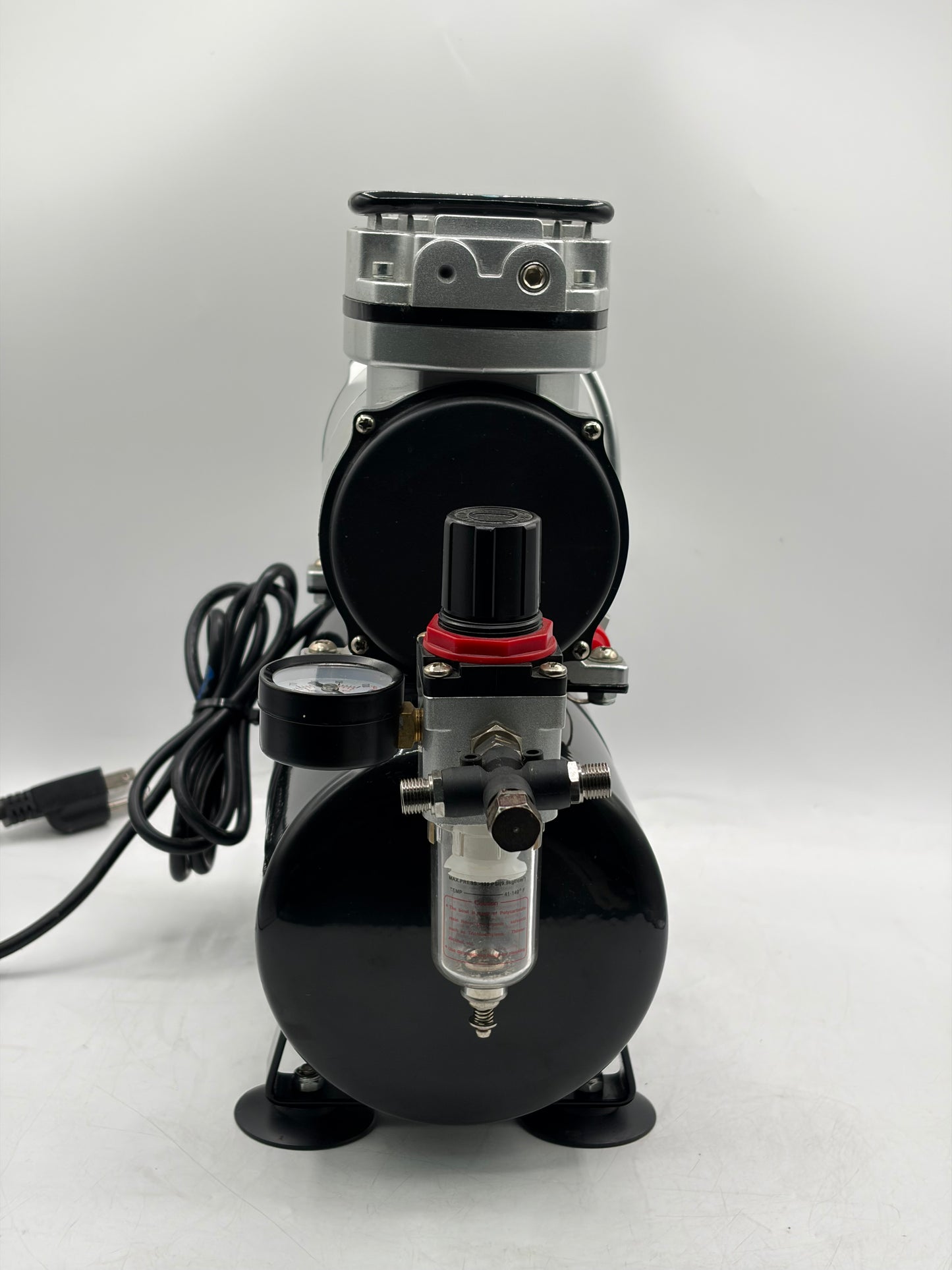 Timbertech AS-186 Piston Type 125W High-Performance Airbrush Compressor