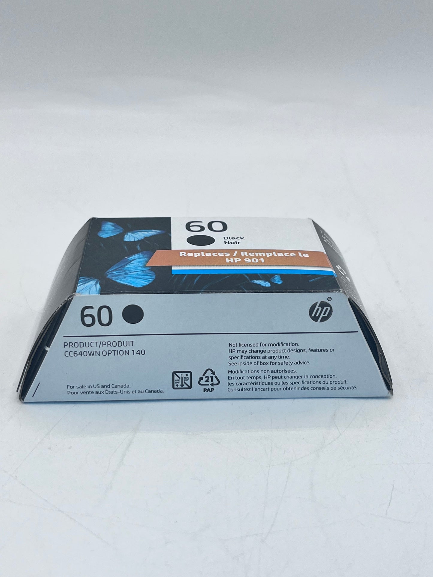 Original Genuine HP 60 Black Ink Cartridge - New In Box