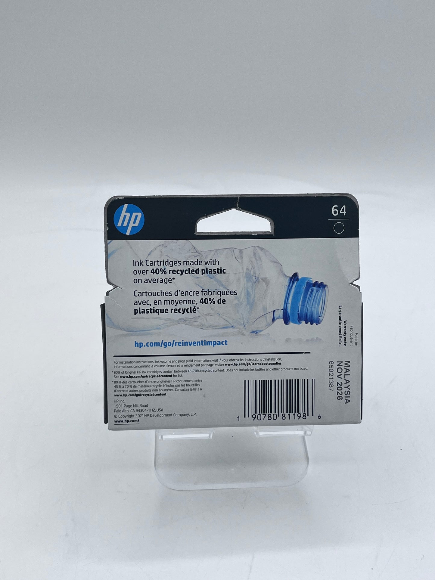 HP 64 Black Printer Toner - New In Box
