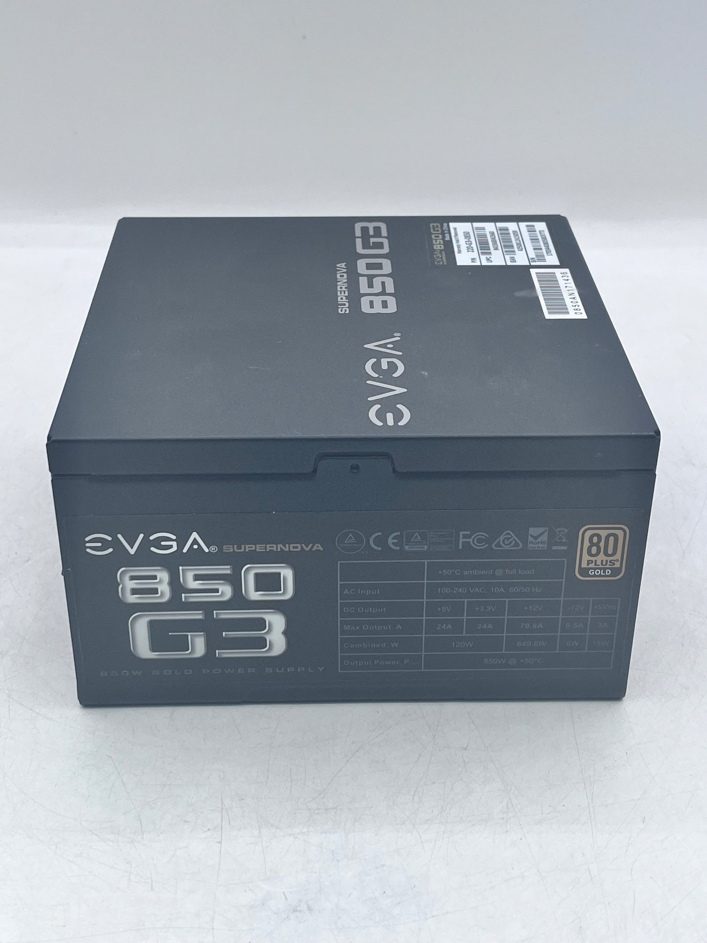 EVGA SuperNOVA 850 G3 80 Plus Gold 850W Modular Power Supply Unit - Black