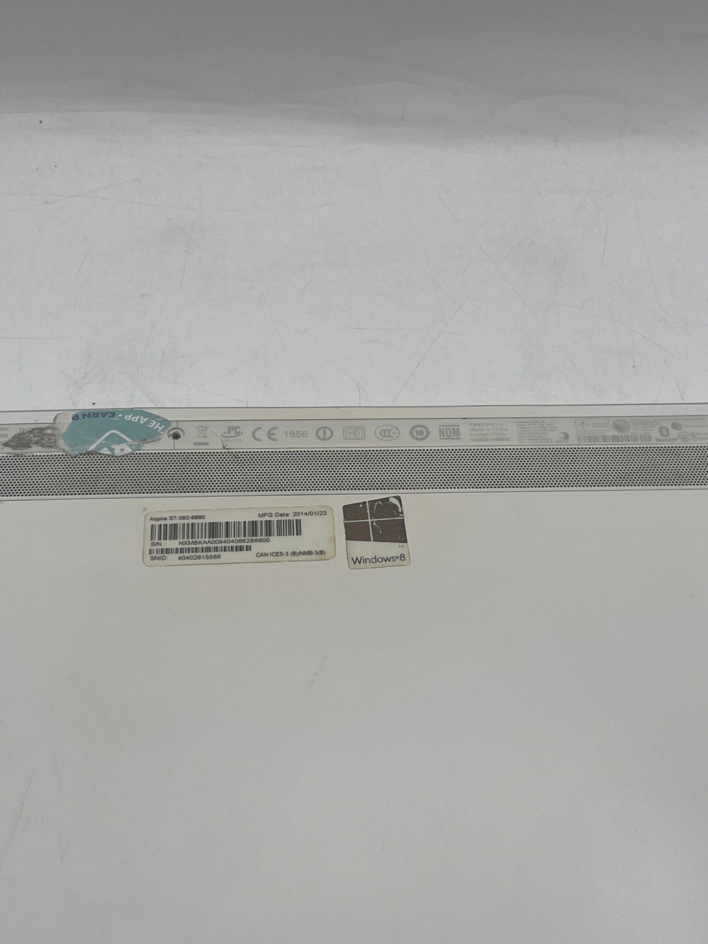 Acer Aspire S7-392-9890 MS2364 13.3" Core i7 8GB 256GB Laptop - White