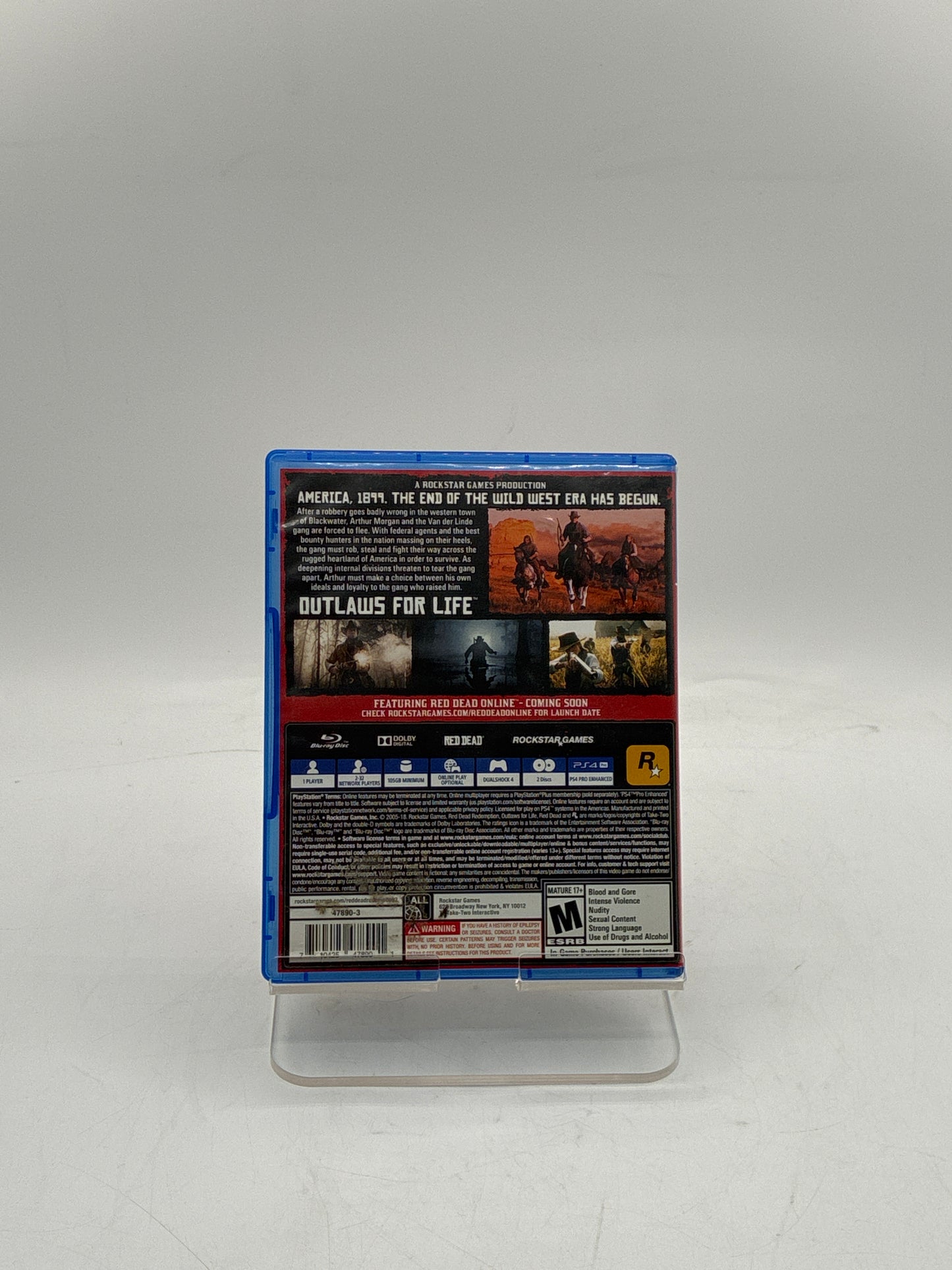 PlayStation 4 Red Dead Redemption 2 Game with Box - Free Shipping!