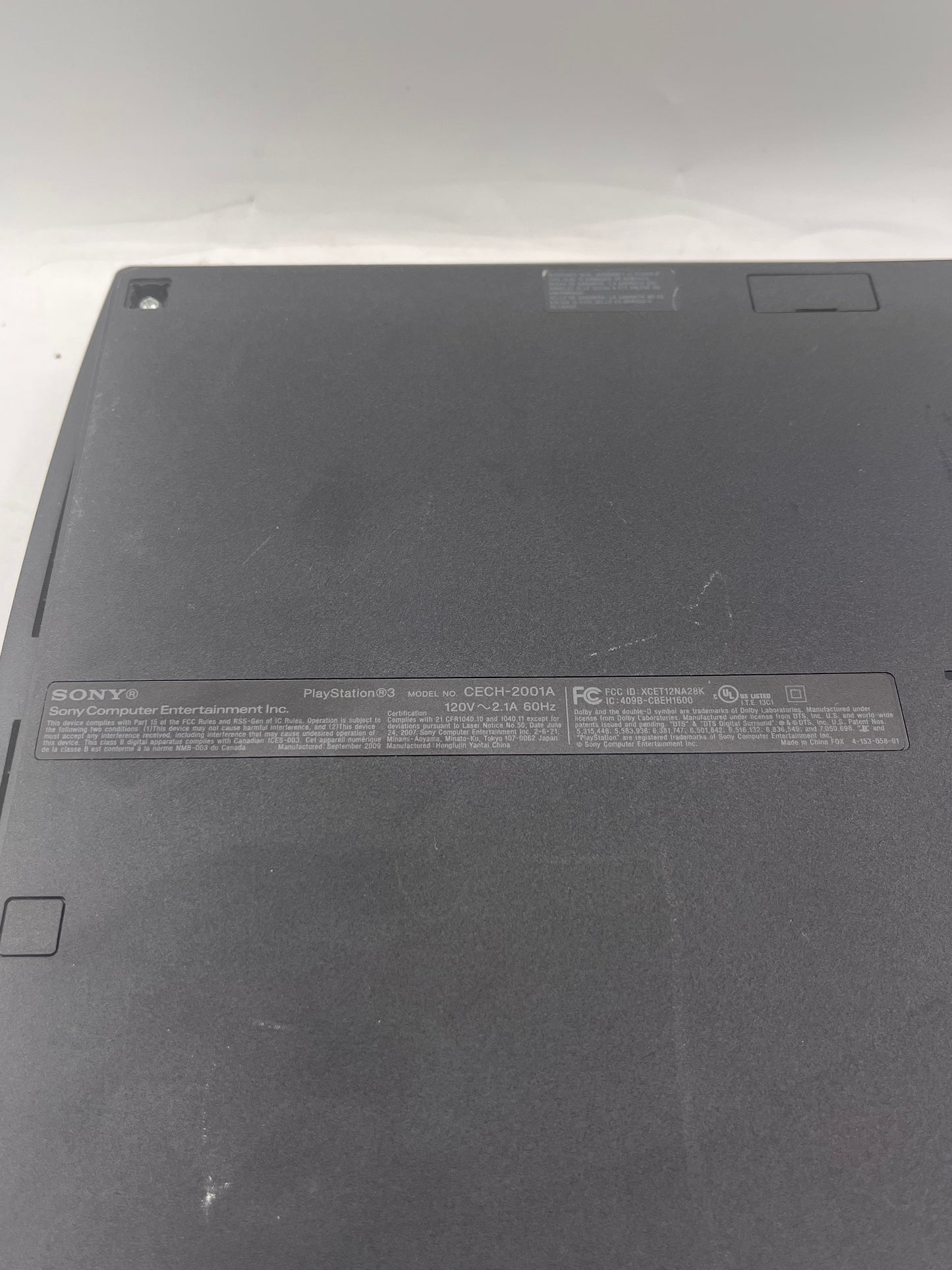 Sony PlayStation 3 CECH-2001A 250GB Video Game System Black Tested Free Shipping