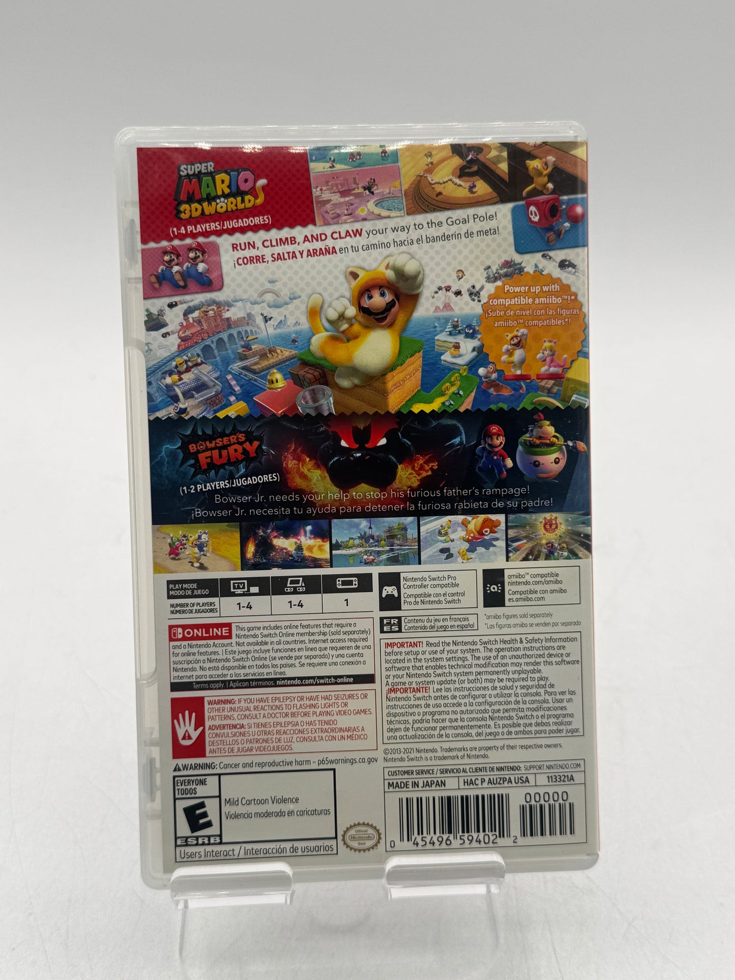 Super Mario 3D World + Bowser's Fury - Nintendo Switch Tested Free Shipping